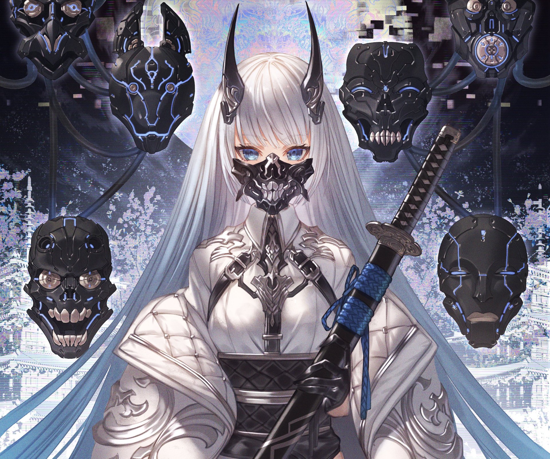 Queens Blade Anime Girl Skull Backgrounds anime skull HD wallpaper   Pxfuel