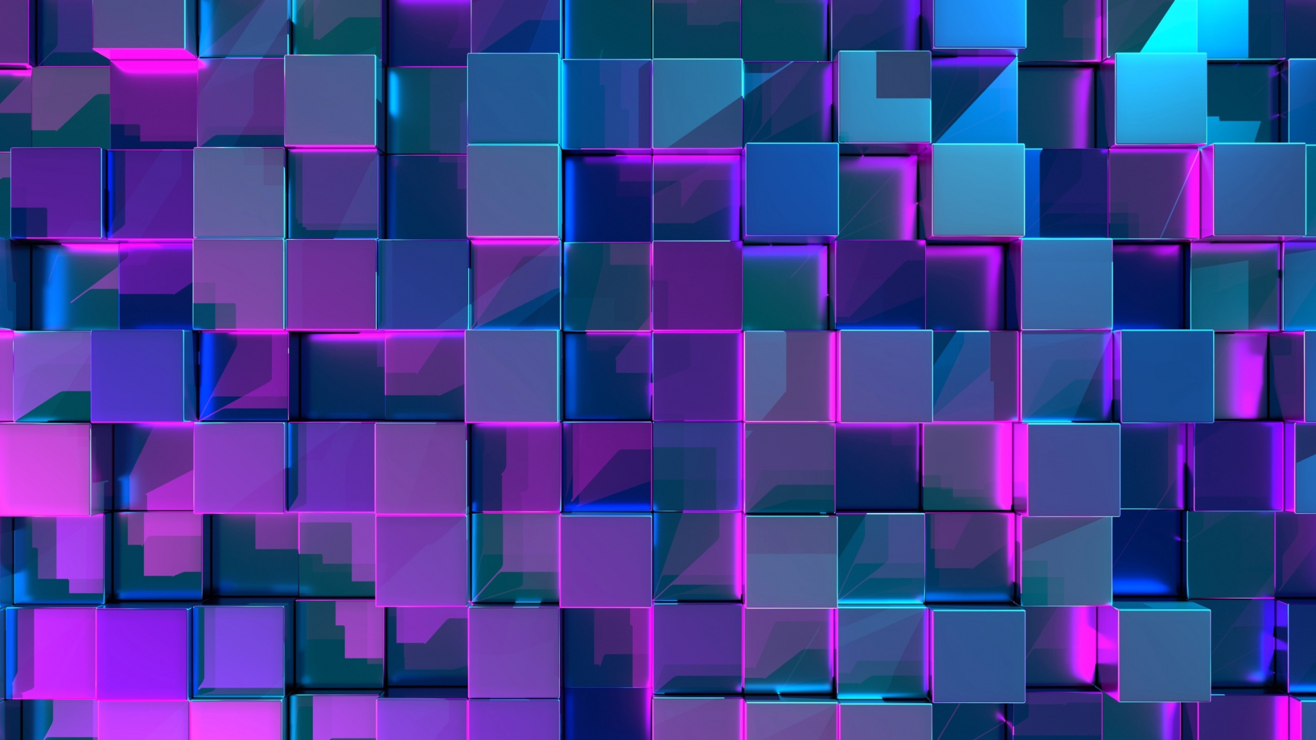 Abstract Squares 3D Abstract 2560x1440