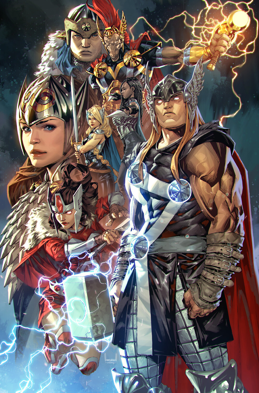 Kael Ngu Thor Artwork Fantasy Men Men ArtStation 1000x1518