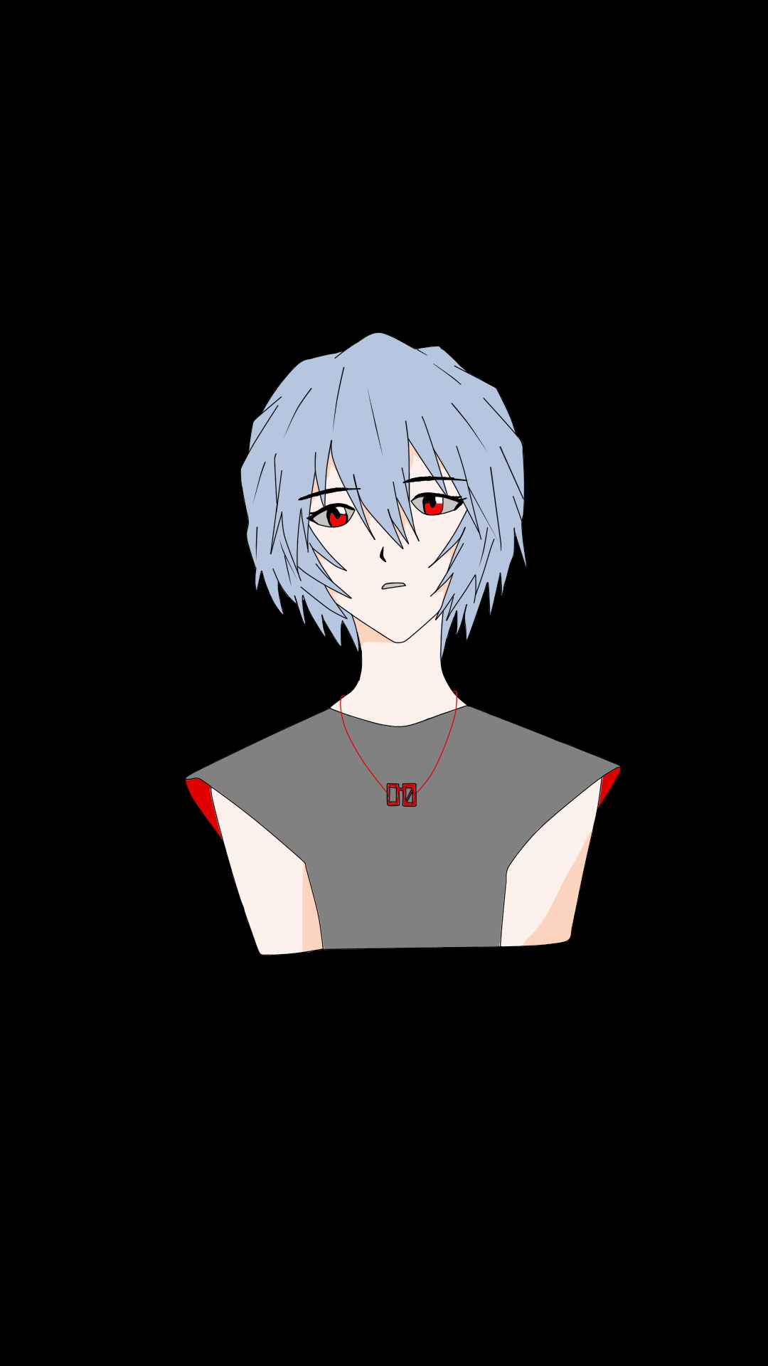 Ayanami Rei Anime Girls Neon Genesis Evangelion Dark Background Rei 1080x1920