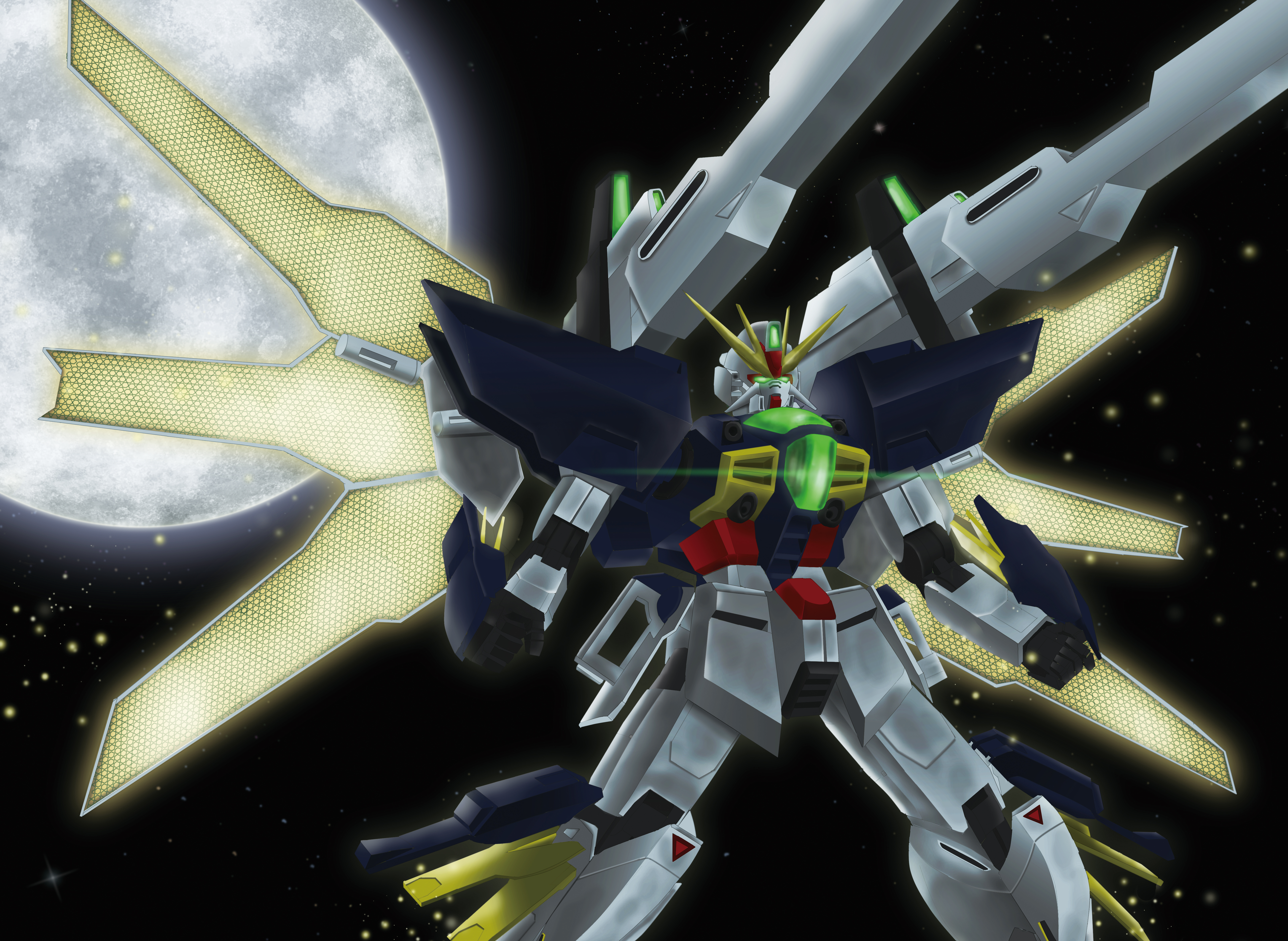 Anime Mech Gundam Super Robot Wars After War Gundam X Gundam Double X Artwork Digital Art Fan Art 6471x4727