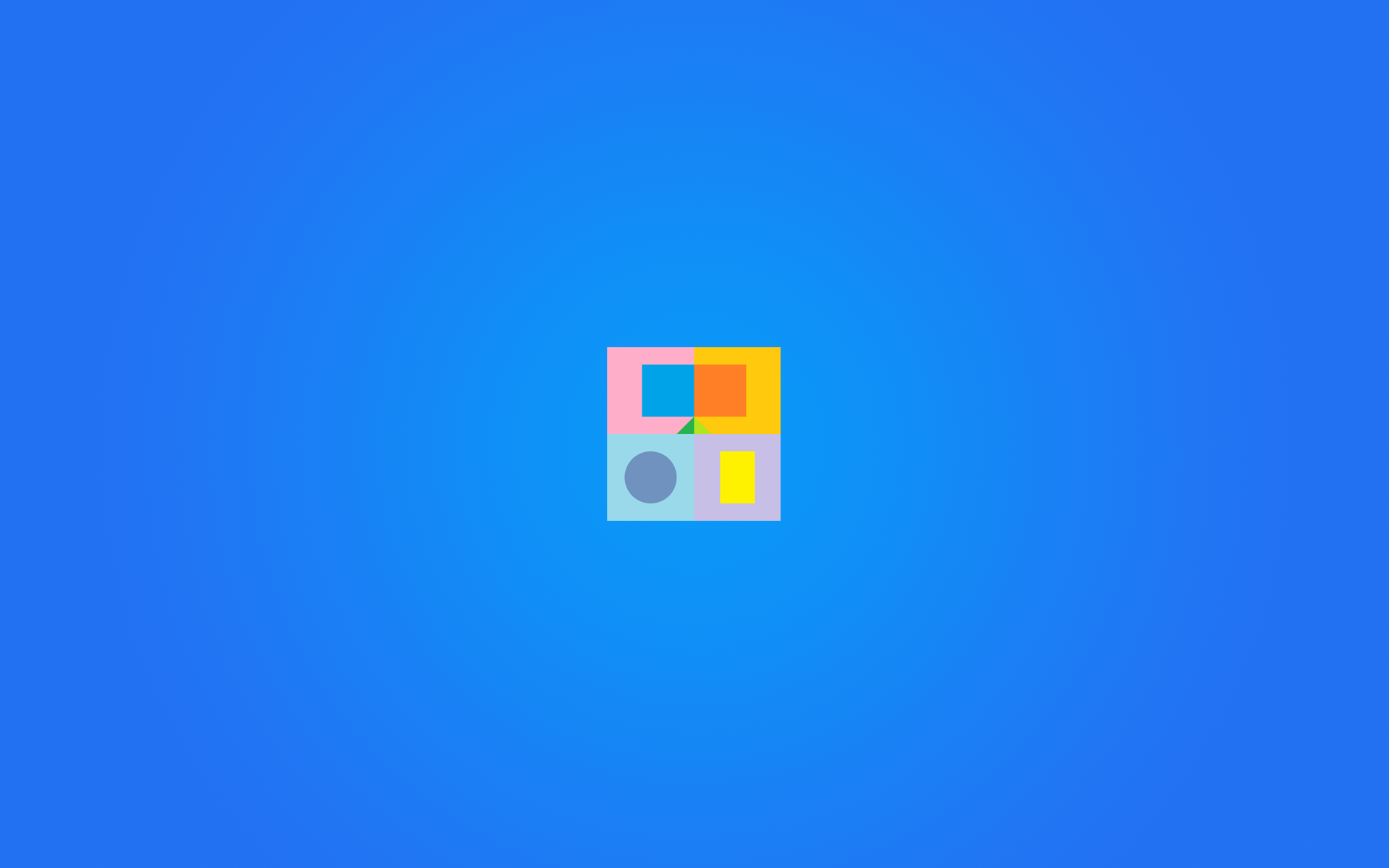 Digital Simple Background Minimalism Shapes Blue Background 1920x1200