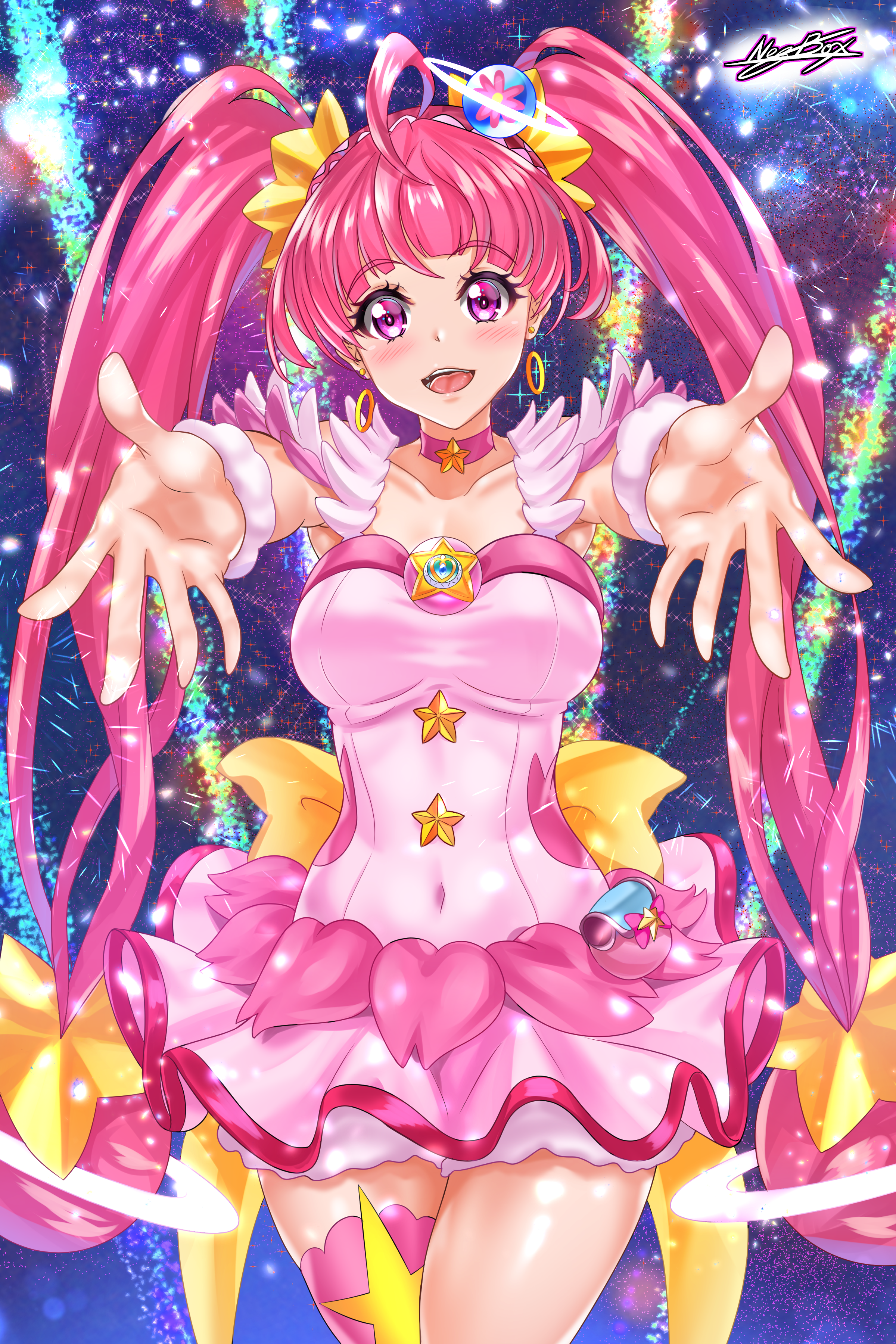 Nez Box Pretty Cure Anime Anime Girls Pink Hair 2400x3600