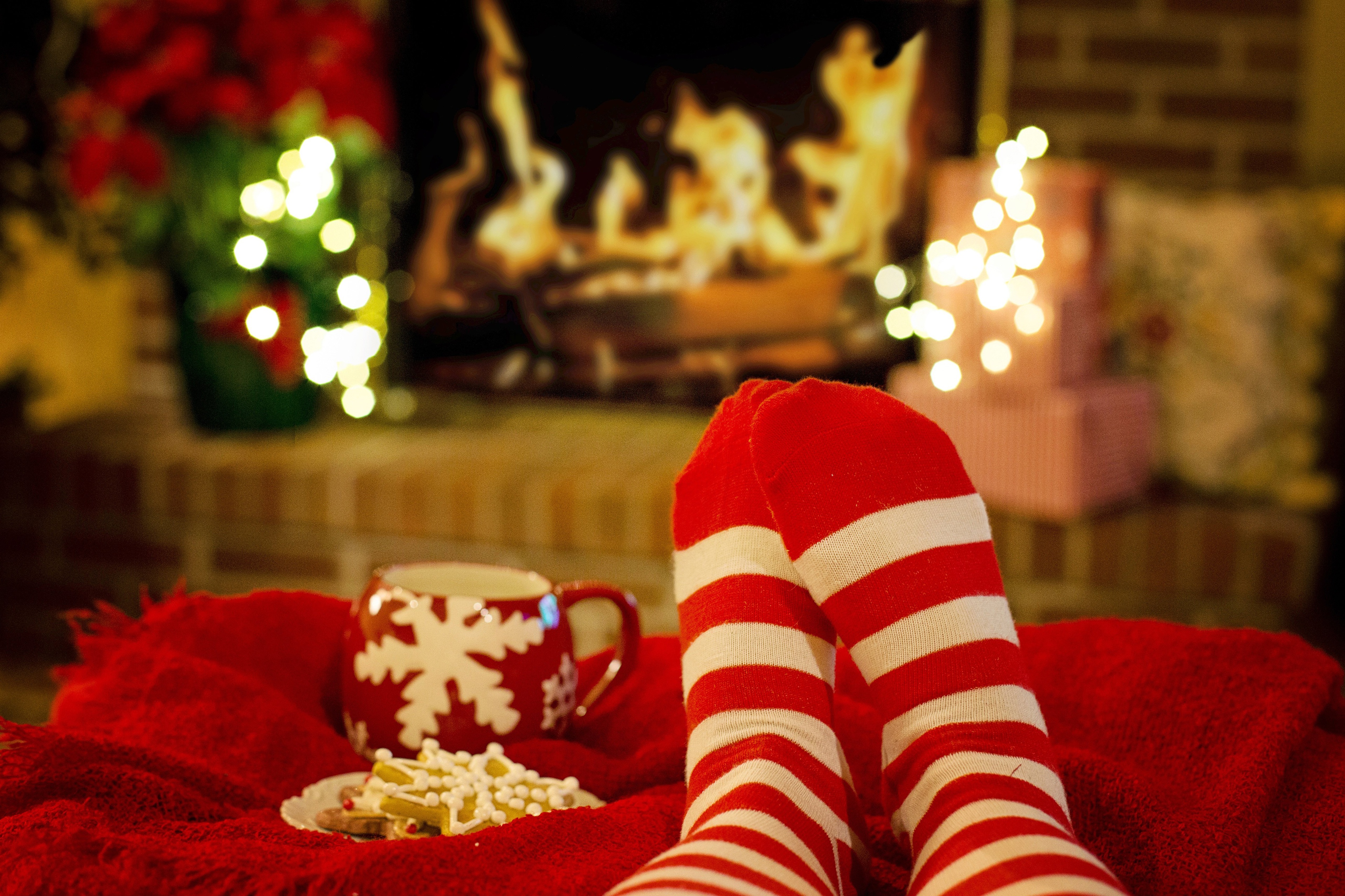 Socks Christmas Cookie Legs Mug 3840x2560