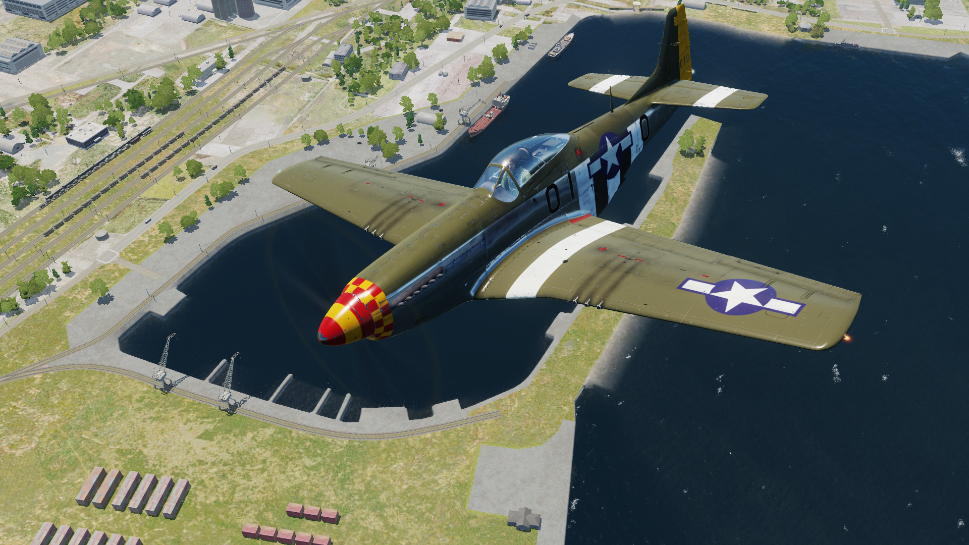 Digital Combat Simulator Dcs World North American P 51 Mustang Aircraft Airplane Video Games 1920x1080