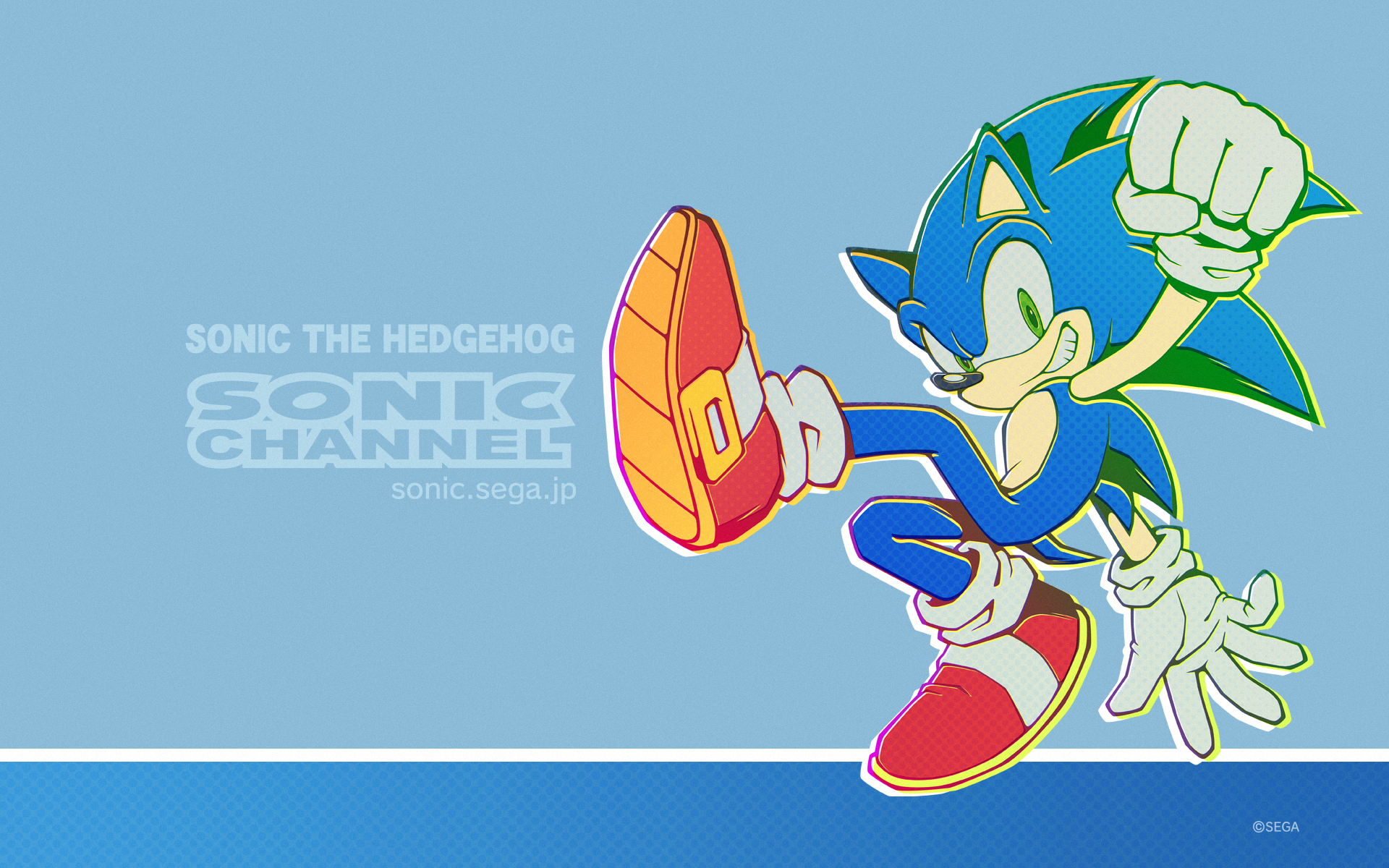 Sonic Channel Green Eyes Smile Sneakers 1920x1200