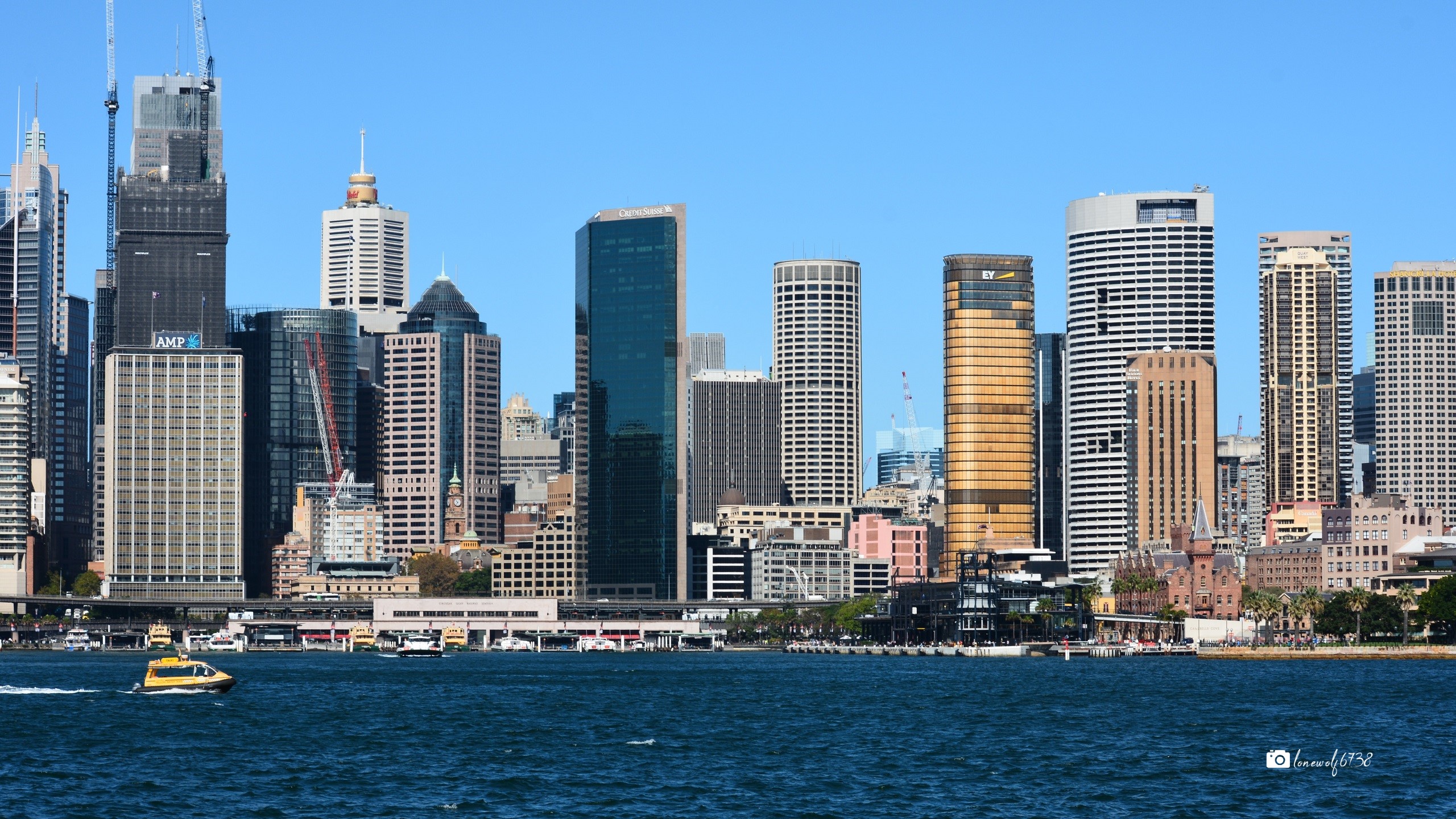 Sydney Harbour City Australia Skyscraper Building 2560x1440