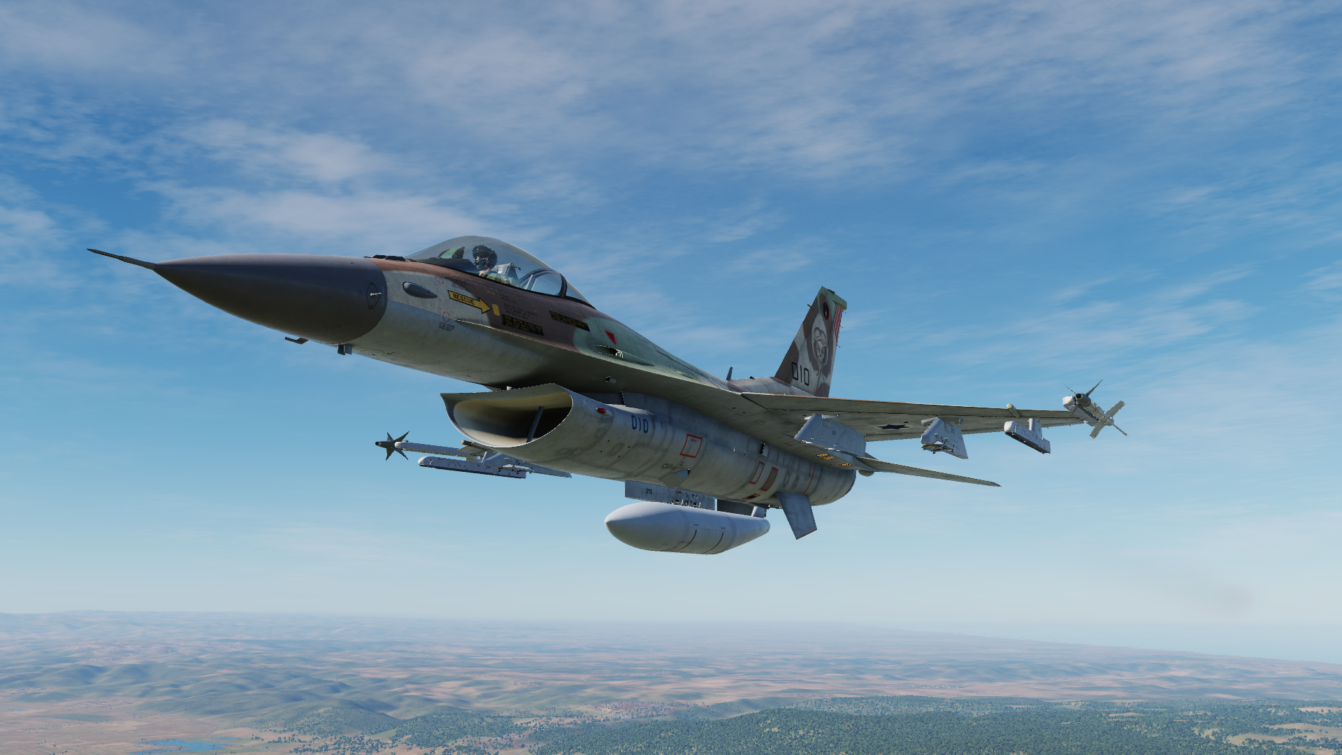 Digital Combat Simulator Dcs World F 16 Viper Aircraft Airplane Video Games 1920x1080