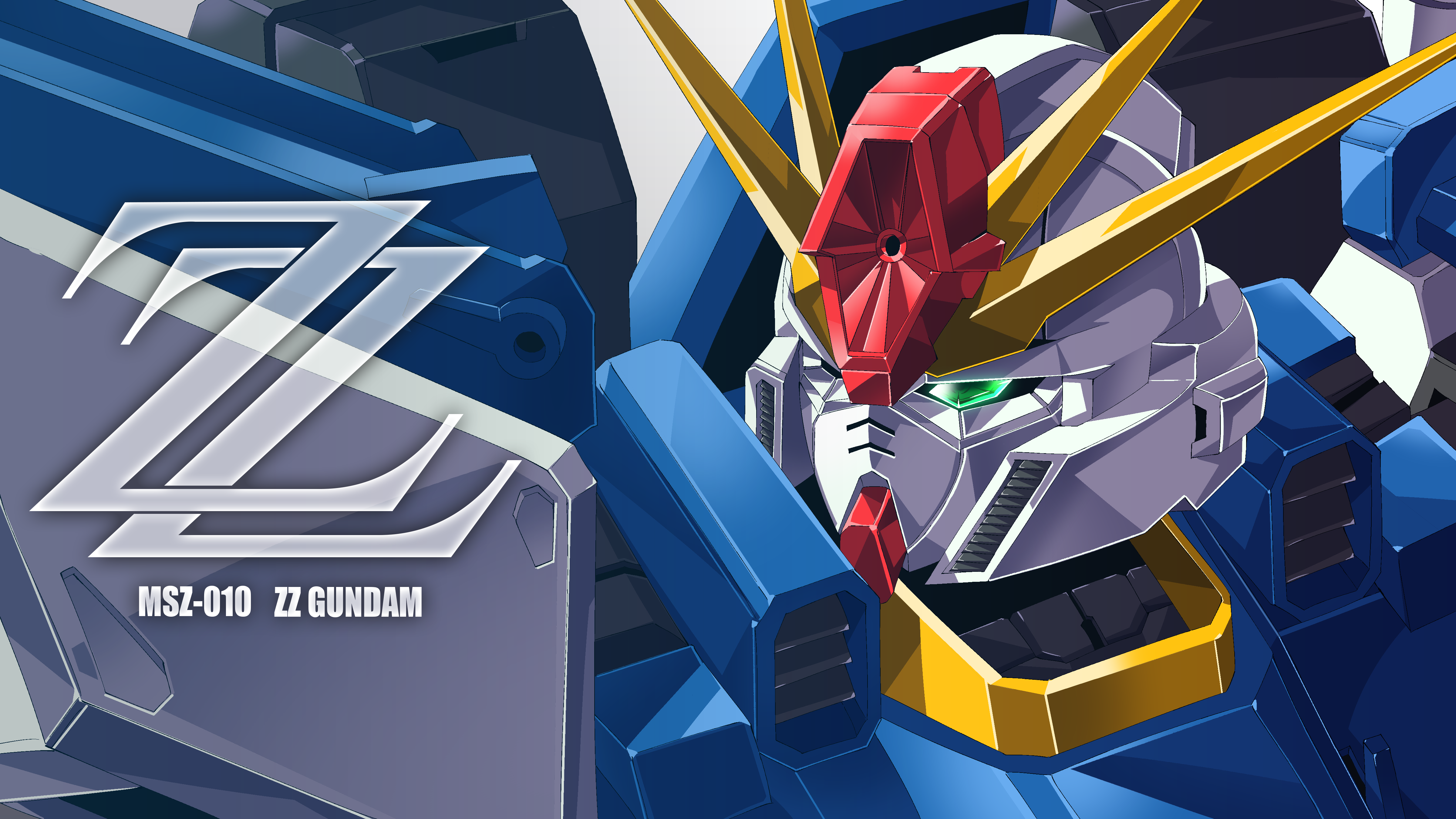 Anime Mechs Gundam Super Robot Wars Mobile Suit Gundam ZZ ZZ Gundam Artwork Digital Art Fan Art 4800x2700