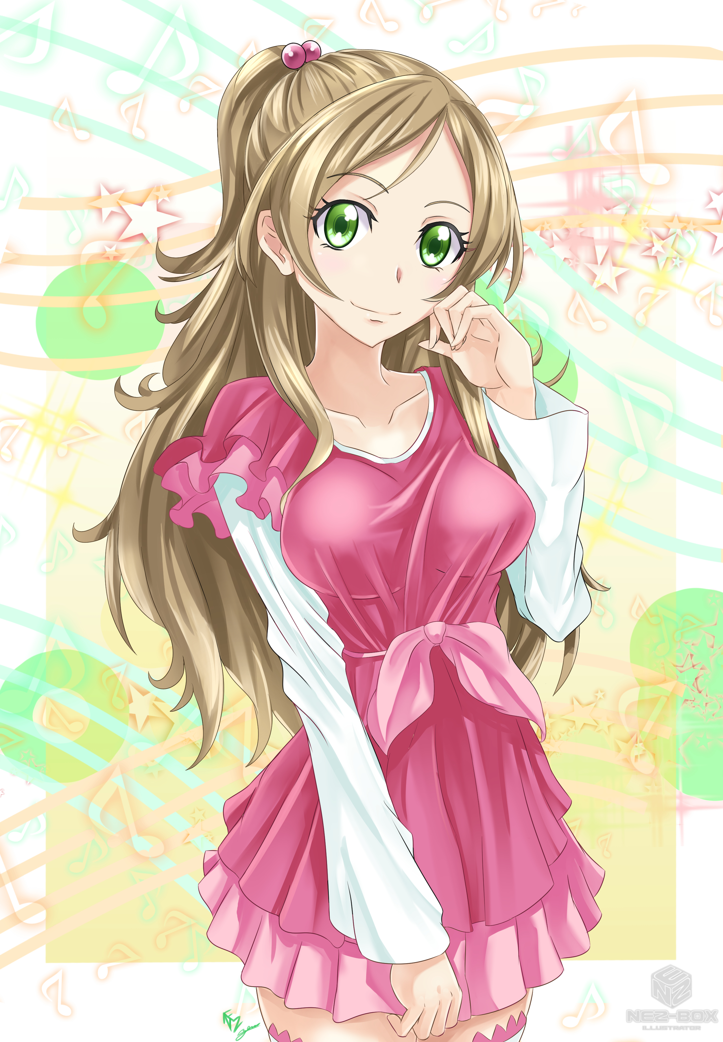 Anime Anime Girls Suite Precure Minamino Kanade Ponytail Long Hair Brunette Artwork Digital Art Fan  2500x3600