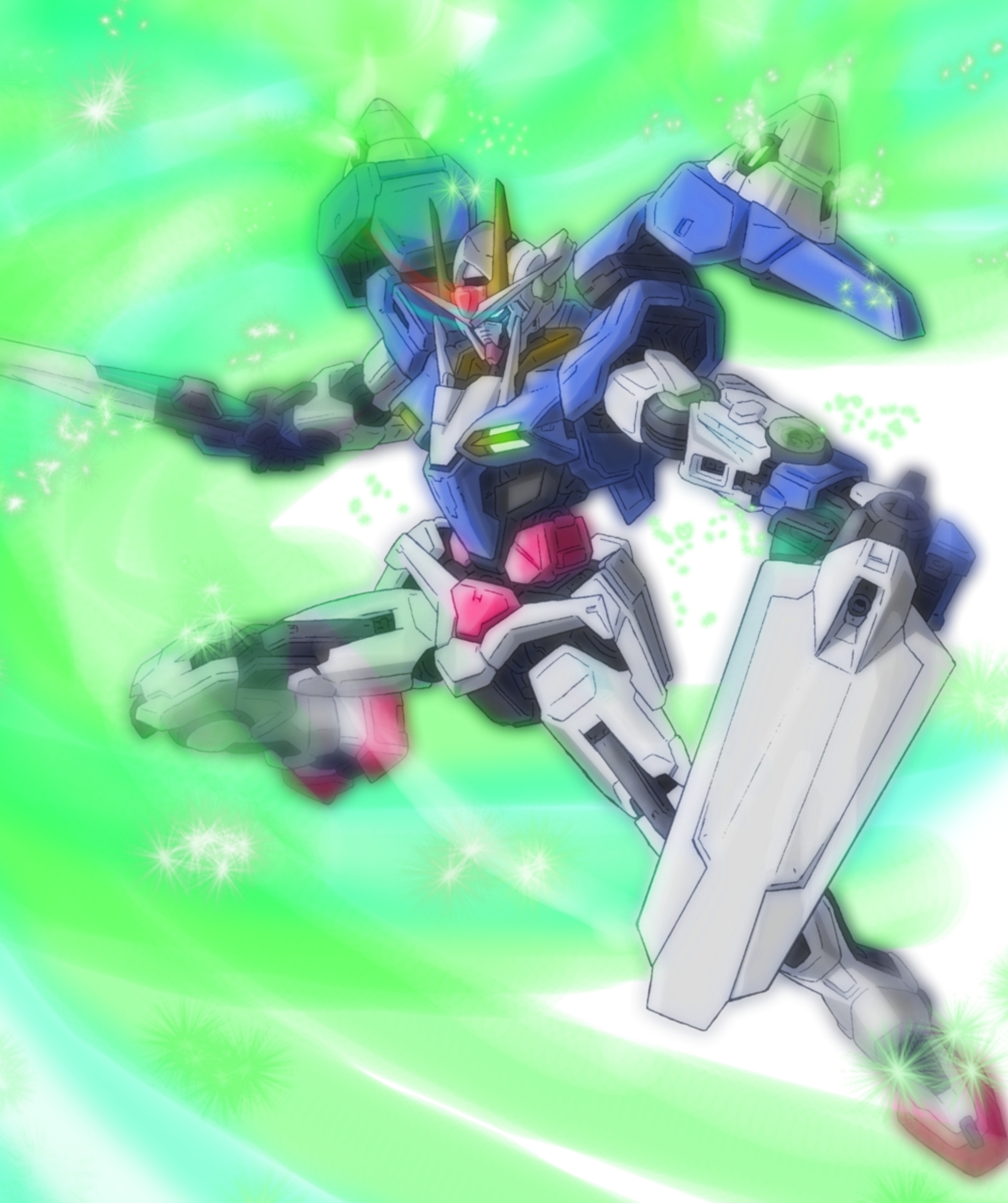 00 Gundam Mobile Suit Gundam 00 Anime Mechs Gundam Super Robot Wars Artwork Digital Art Fan Art 2000x2388