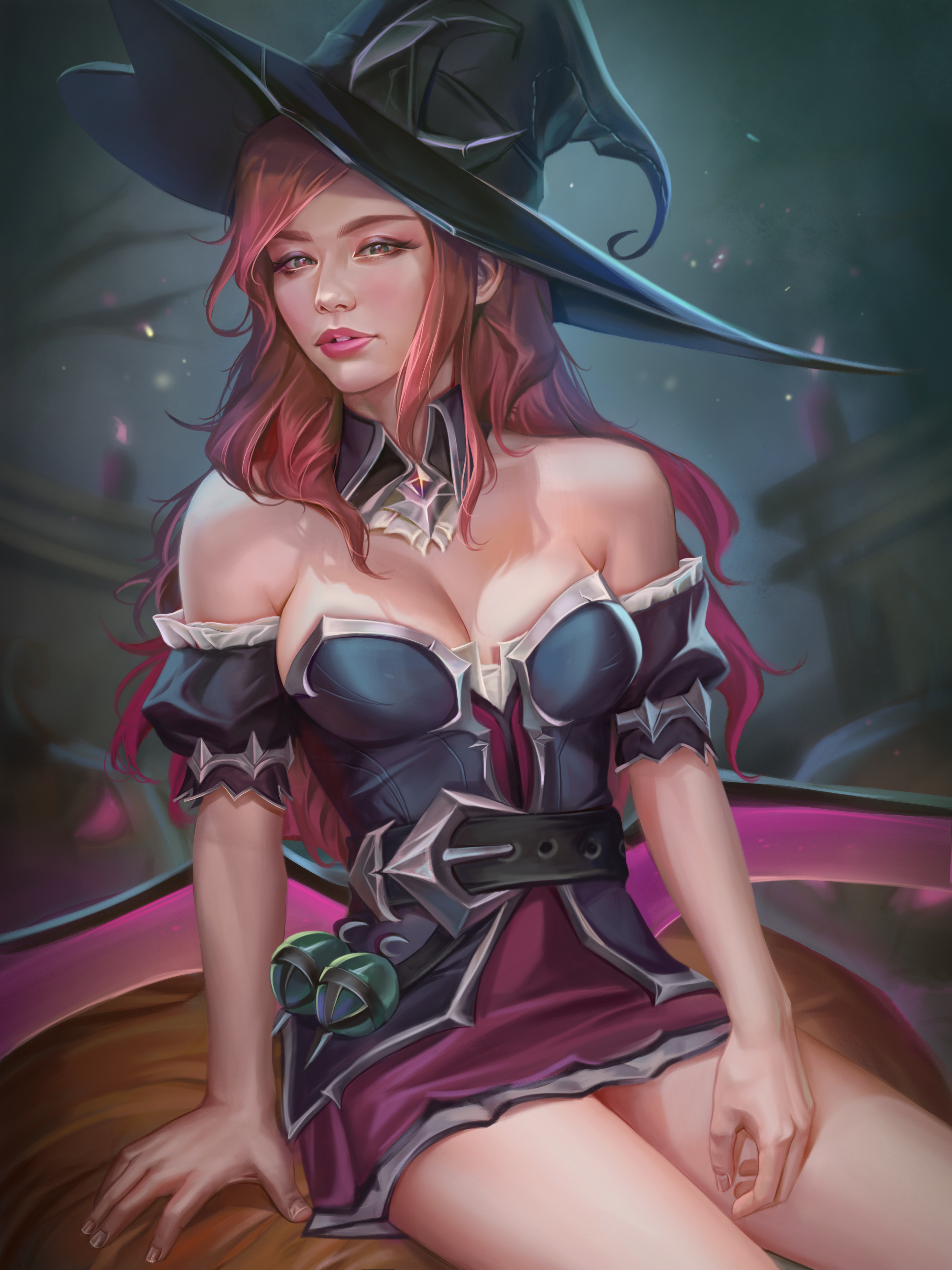 Miss Fortune League Of Legends League Of Legends Video Games Video Game Girls Witch Hat Halloween Re 3750x5000