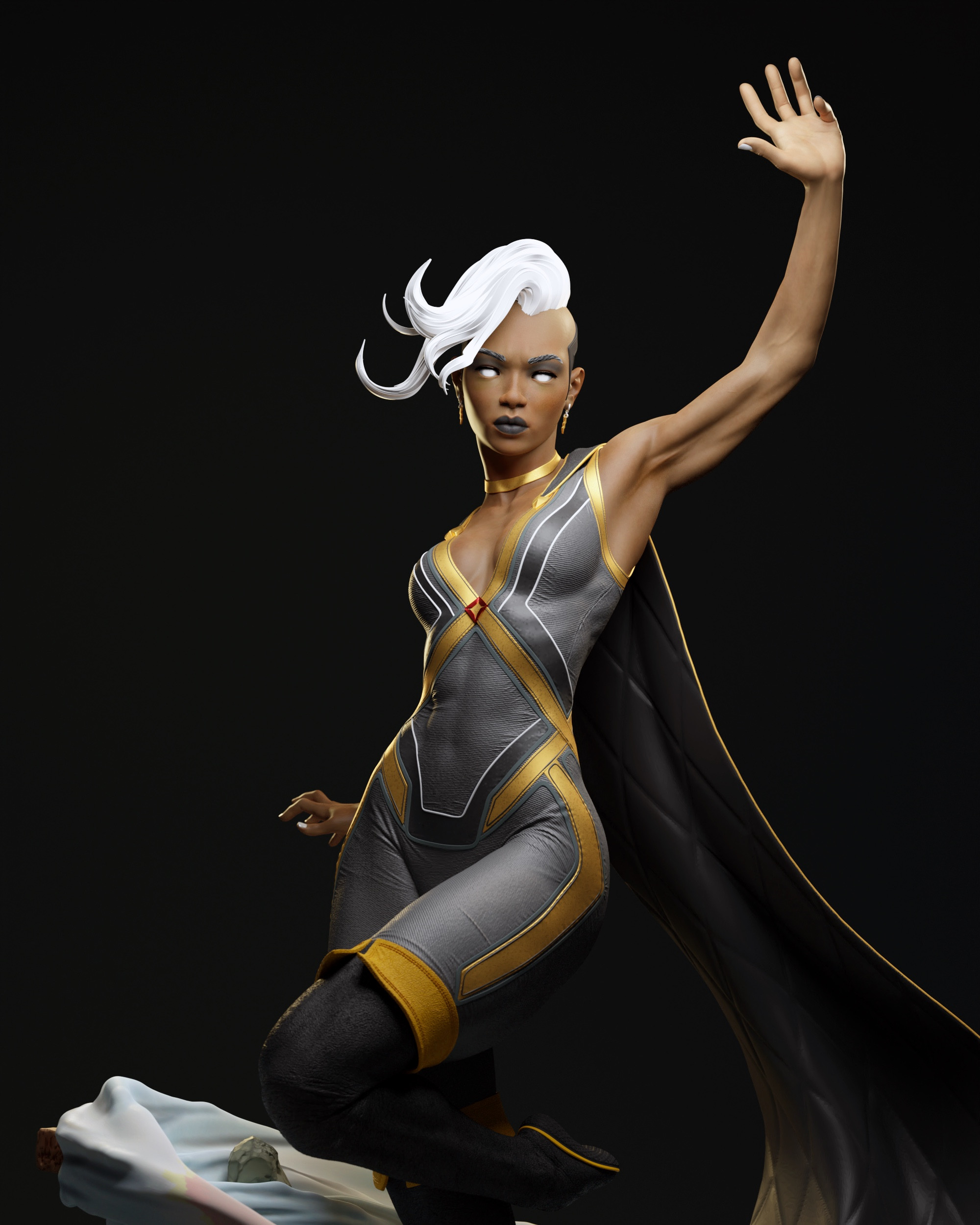 ArtStation Artwork X Men Storm Character Women Black Background Simple Background Superheroines Blac 2000x2500