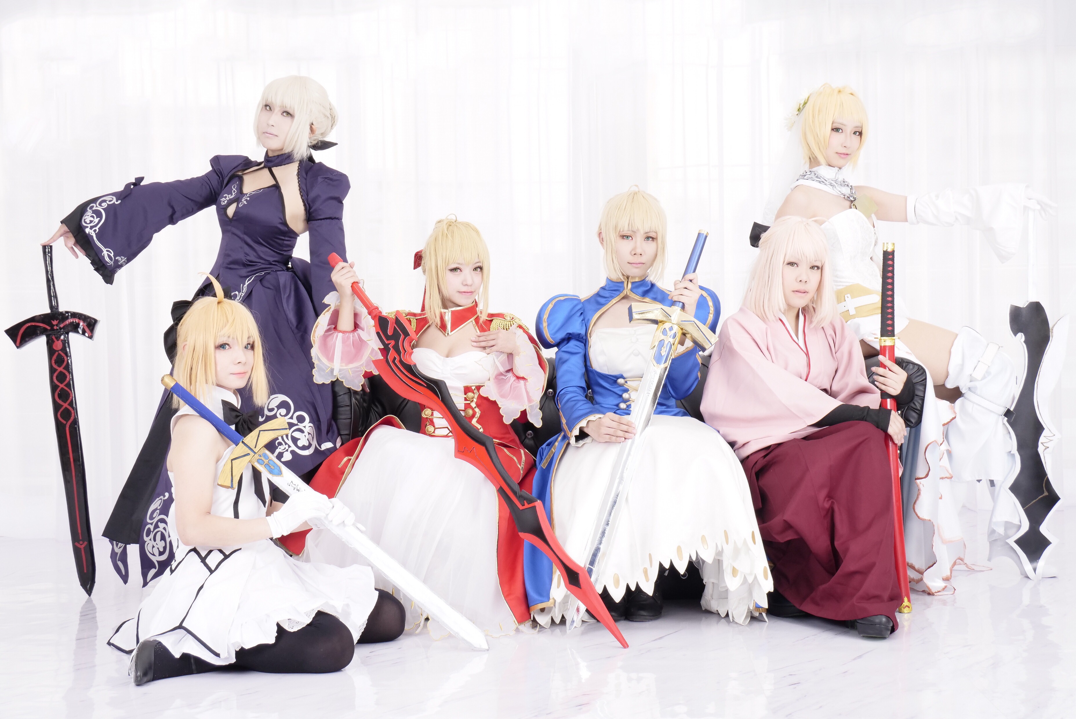 Asian Japanese Japanese Women Women Cosplay Excalibur Fate Series Fate Stay Night Fate Stay Night He 3712x2480
