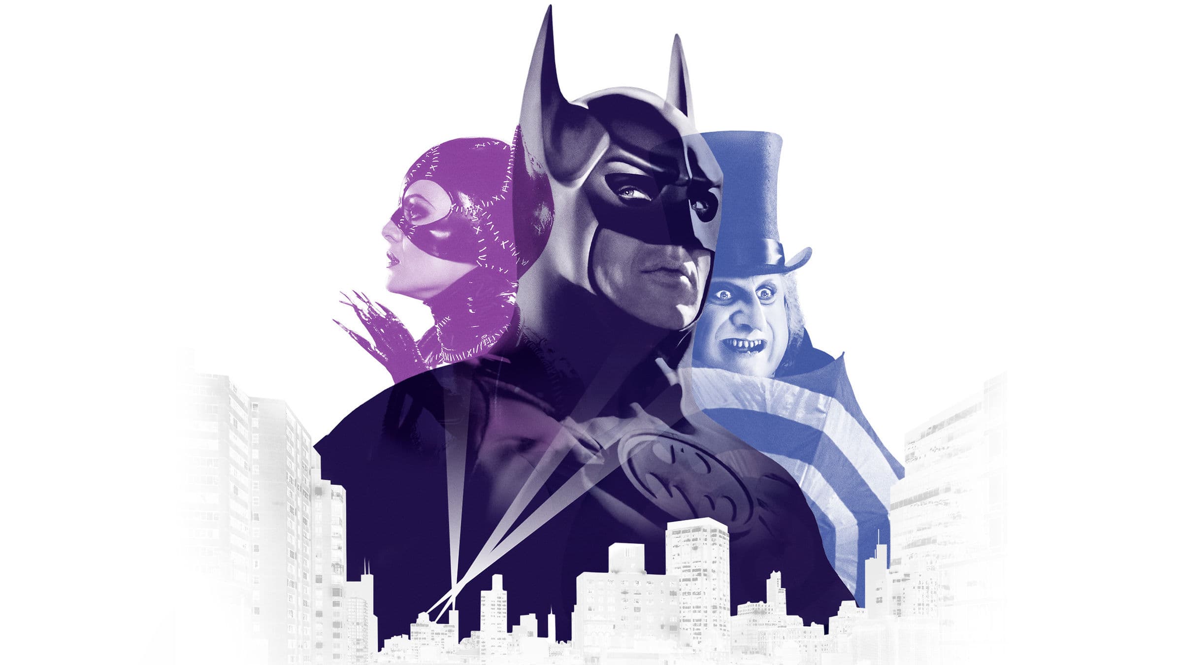 Batman Penguin Dc Comics Catwoman Michael Keaton Danny Devito Michelle Pfeiffer 2400x1350