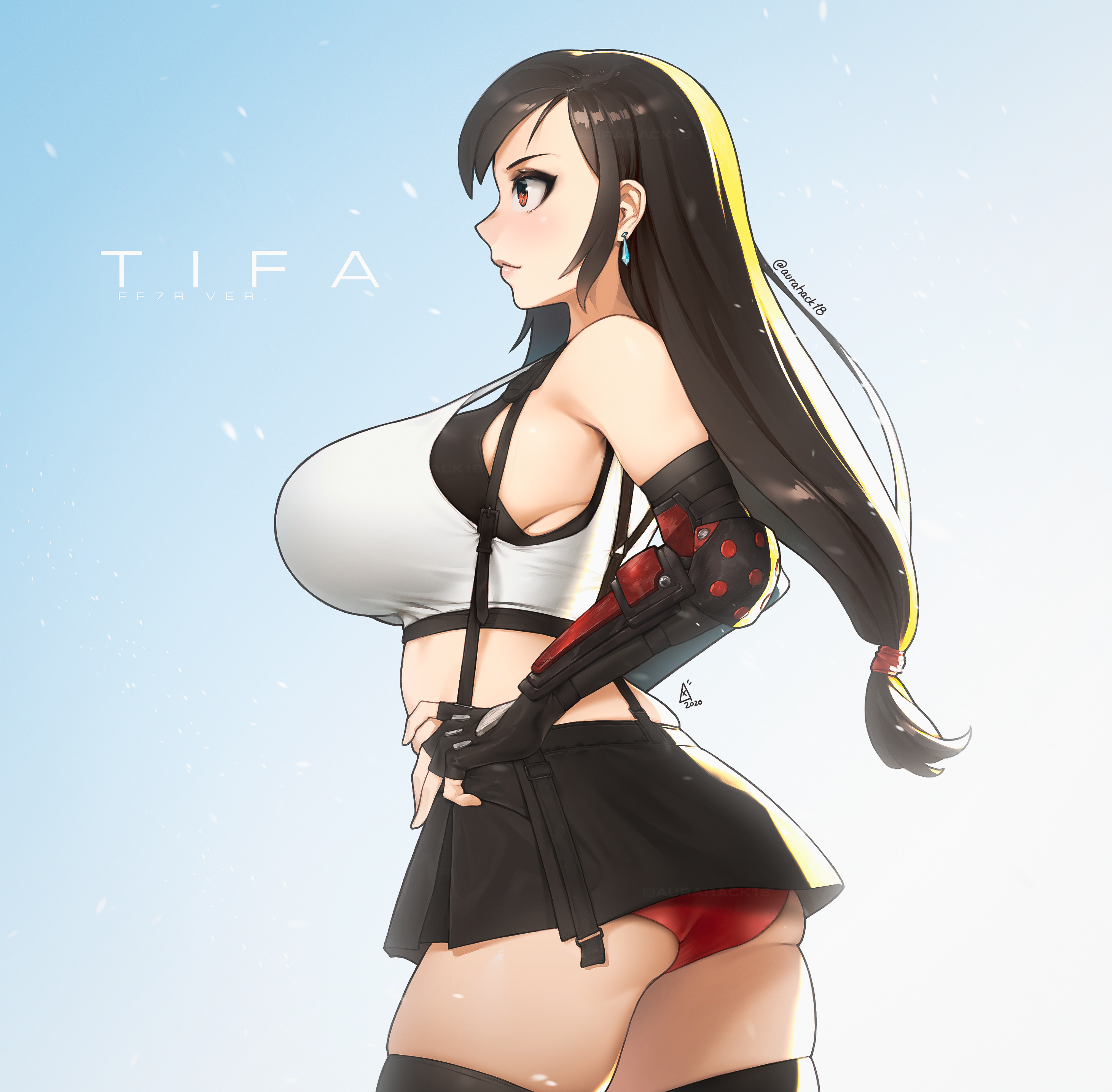 Wide Hips Final Fantasy Final Fantasy Vii Tifa Lockhart Anime Girls Aurahack 2922x2868