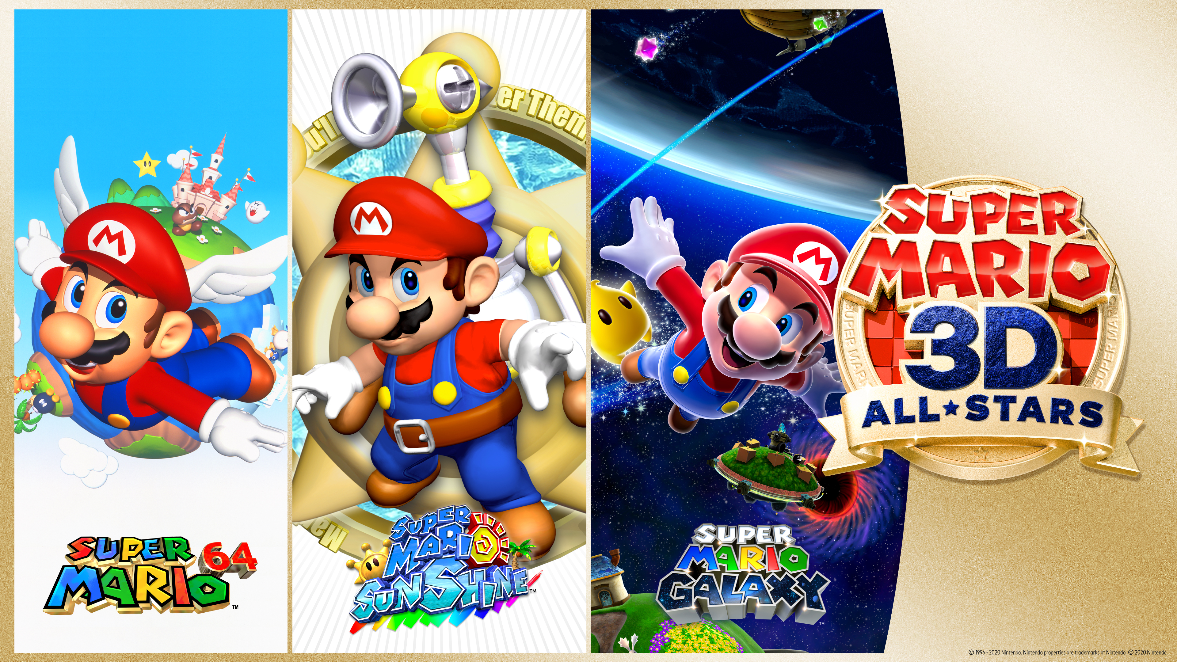 Super Mario 64 Super Mario Sunshine Super Mario Galaxy Mario 3840x2160
