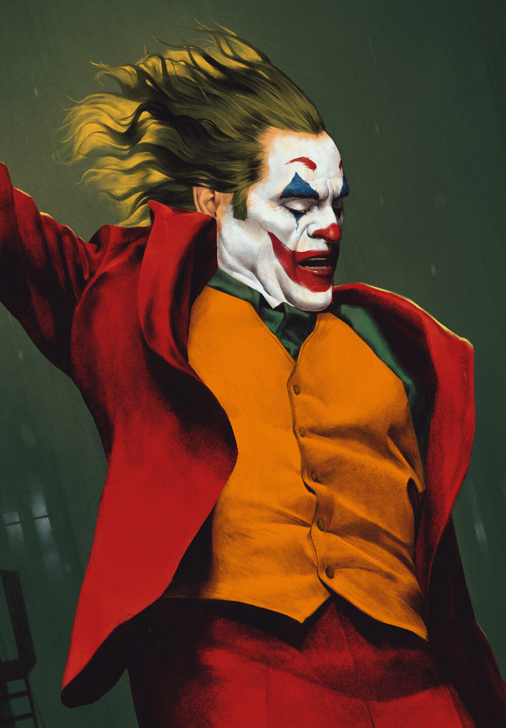 Joker Joker 2019 Movie Artwork Fan Art DC Comics Comic Art Comics Joaquin Phoenix Fantasy Men 1000x1438