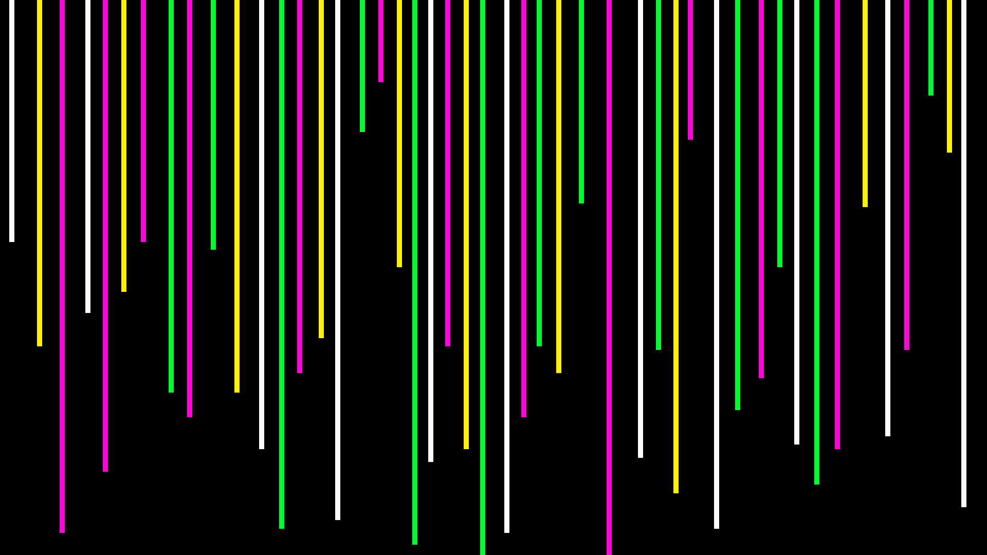 Colorful Digital Art Geometry Lines Stripes 1920x1080