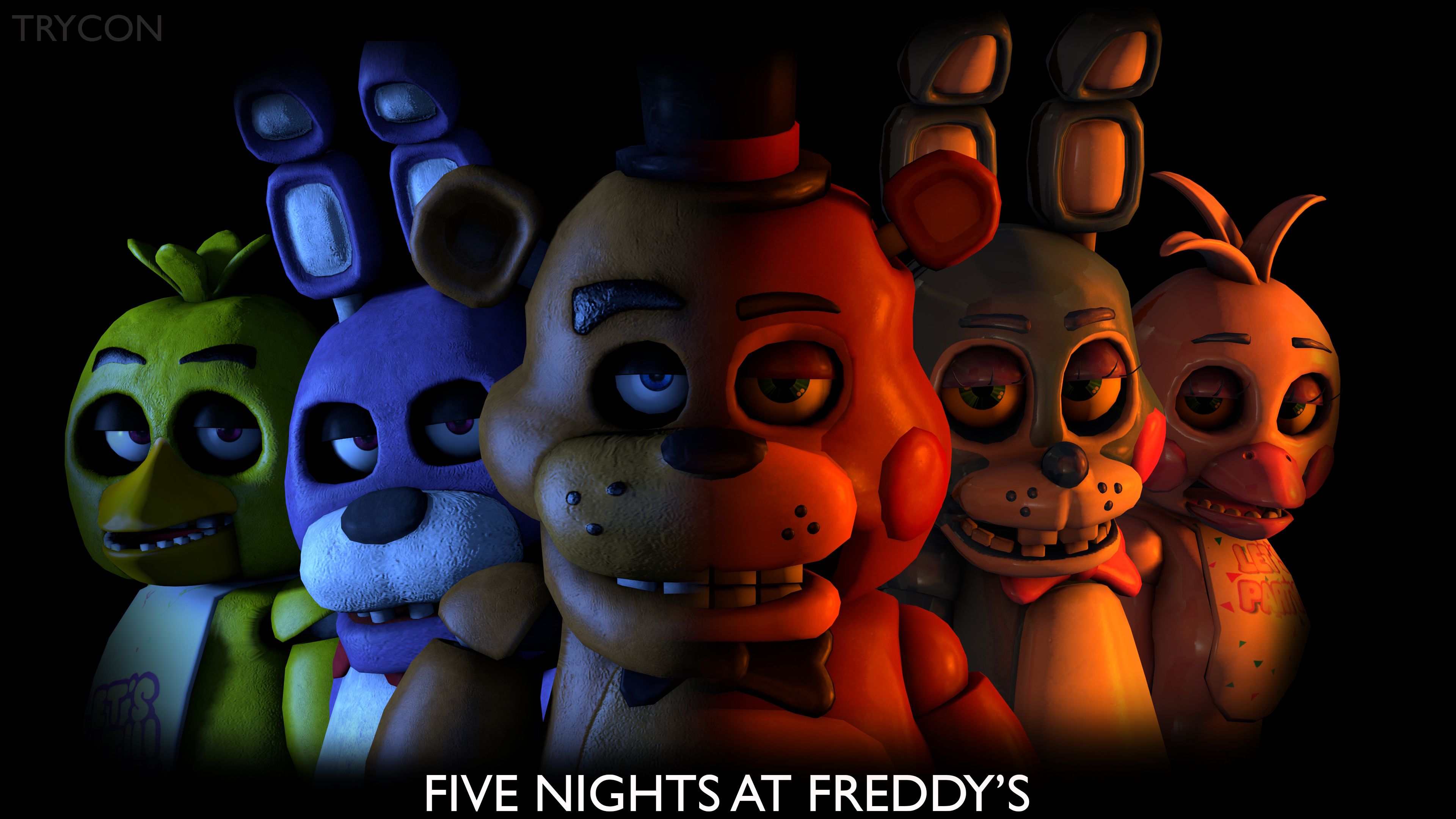 Five Nights At Freddys Terror Game Characters Video Game Horror 3840x2160