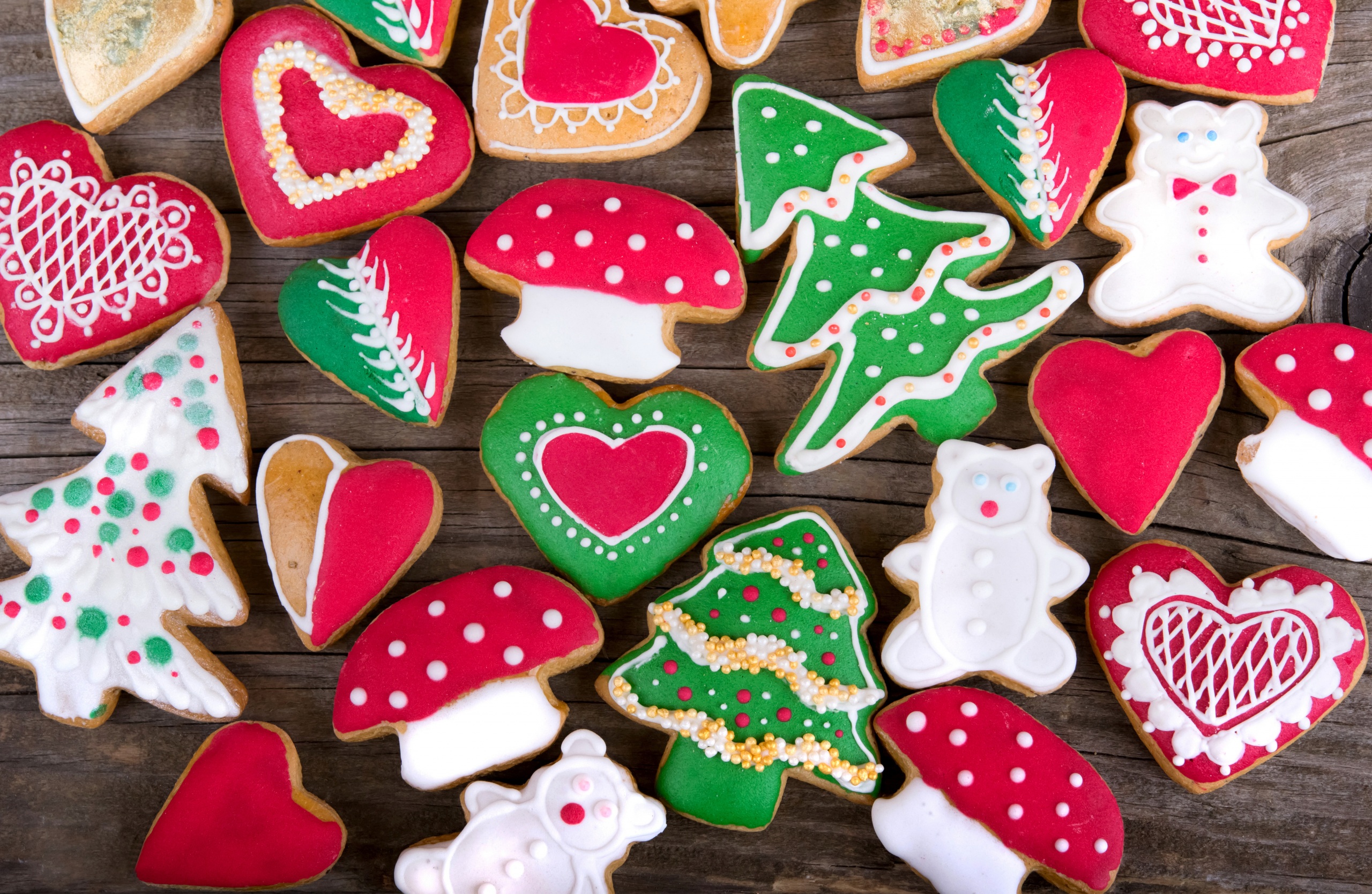 Christmas Cookie Gingerbread Heart 2560x1669
