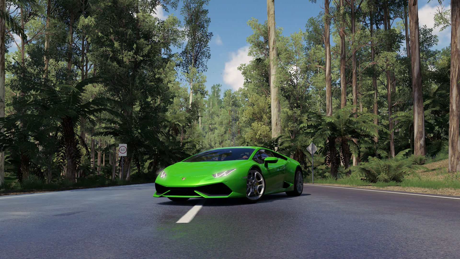 Forza Horizon 3 Lamborghini Huracan Lamborghini Car Screen Shot Video Games Supercars Green Cars Veh 1920x1080