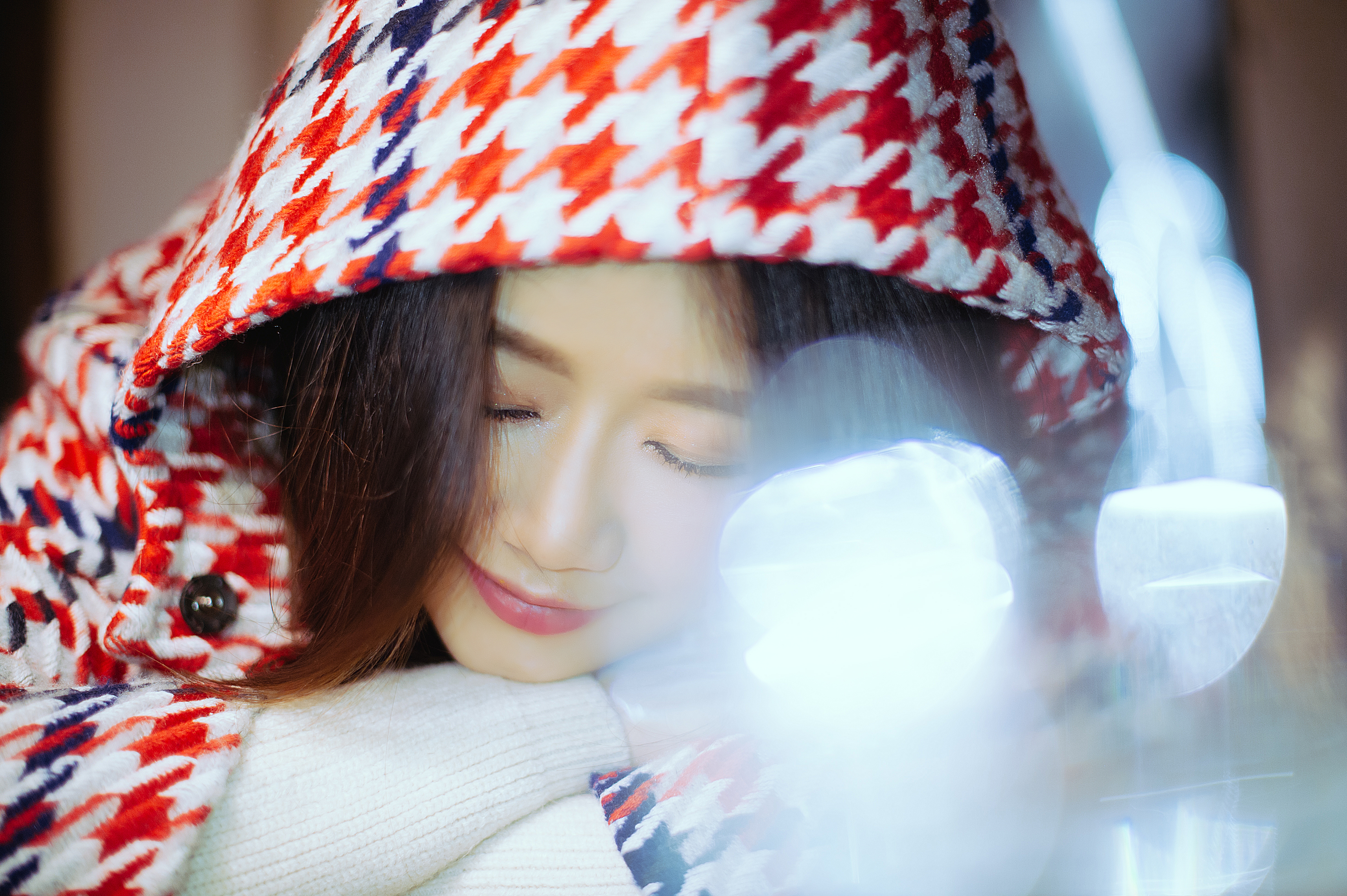 Chinese Model Girlfriend Beta Closeup Brunette 4928x3280