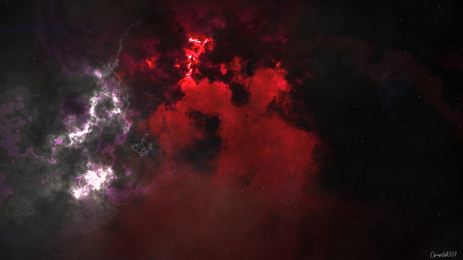 Space Nebula Watermarked Stars Deep Space 1920x1080