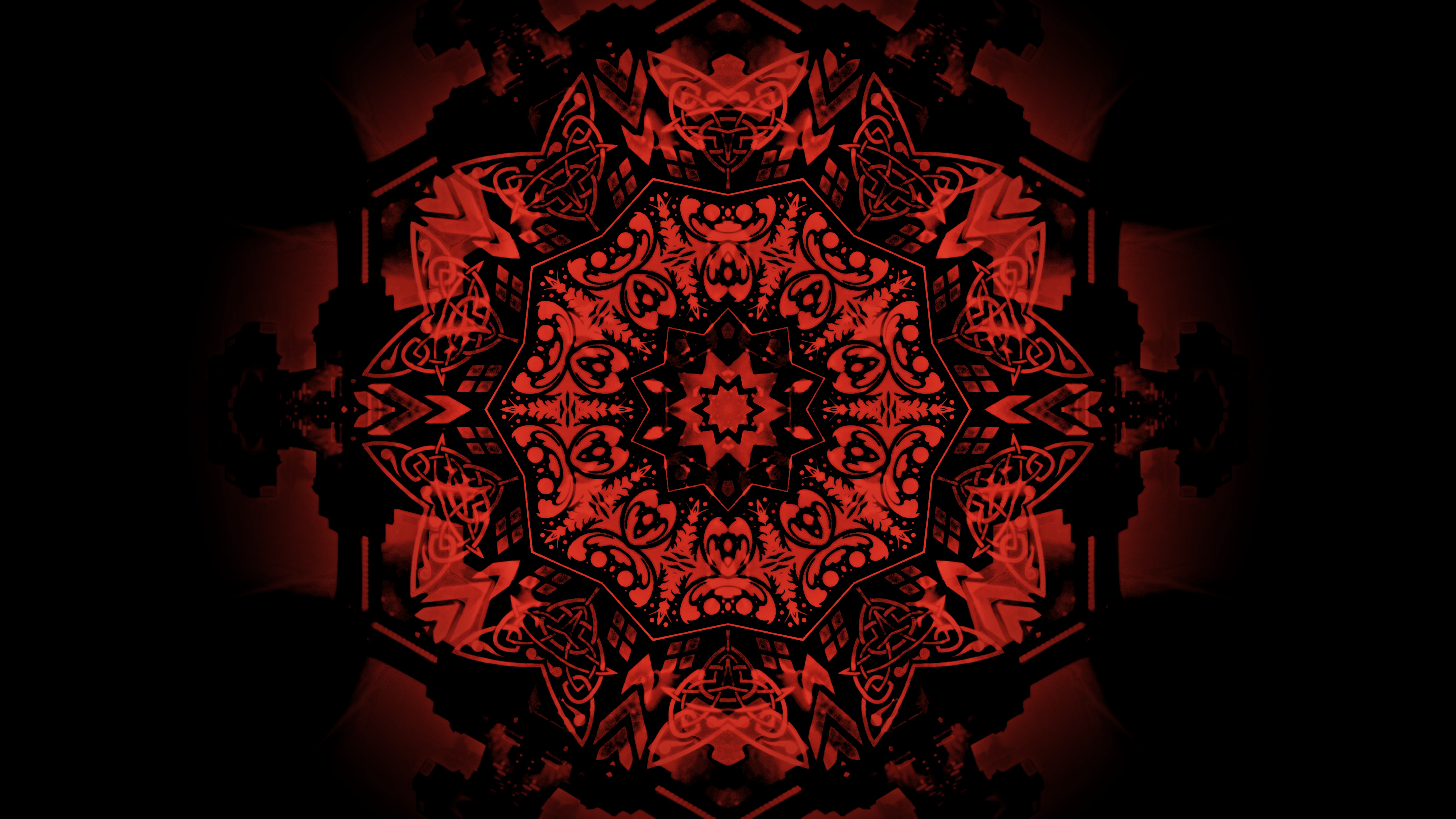 Artistic Mandala Red 5963x3355