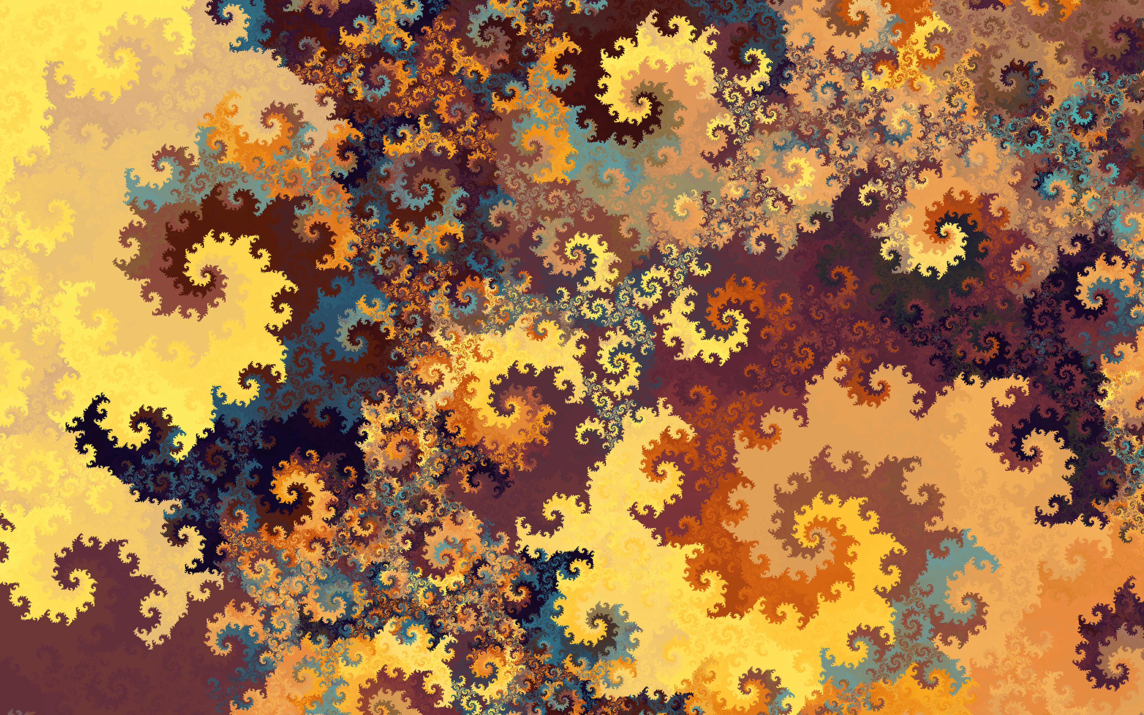 Artistic Digital Art Fractal Pattern Swirl 3840x2400