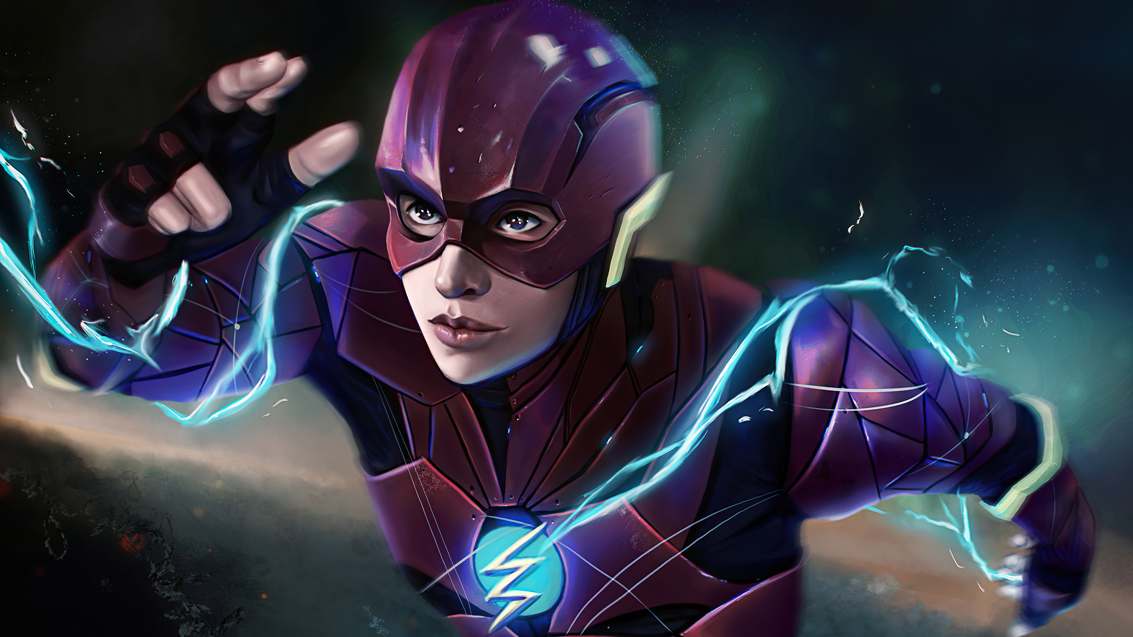 Barry Allen Dc Comics Flash Justice League 3840x2160