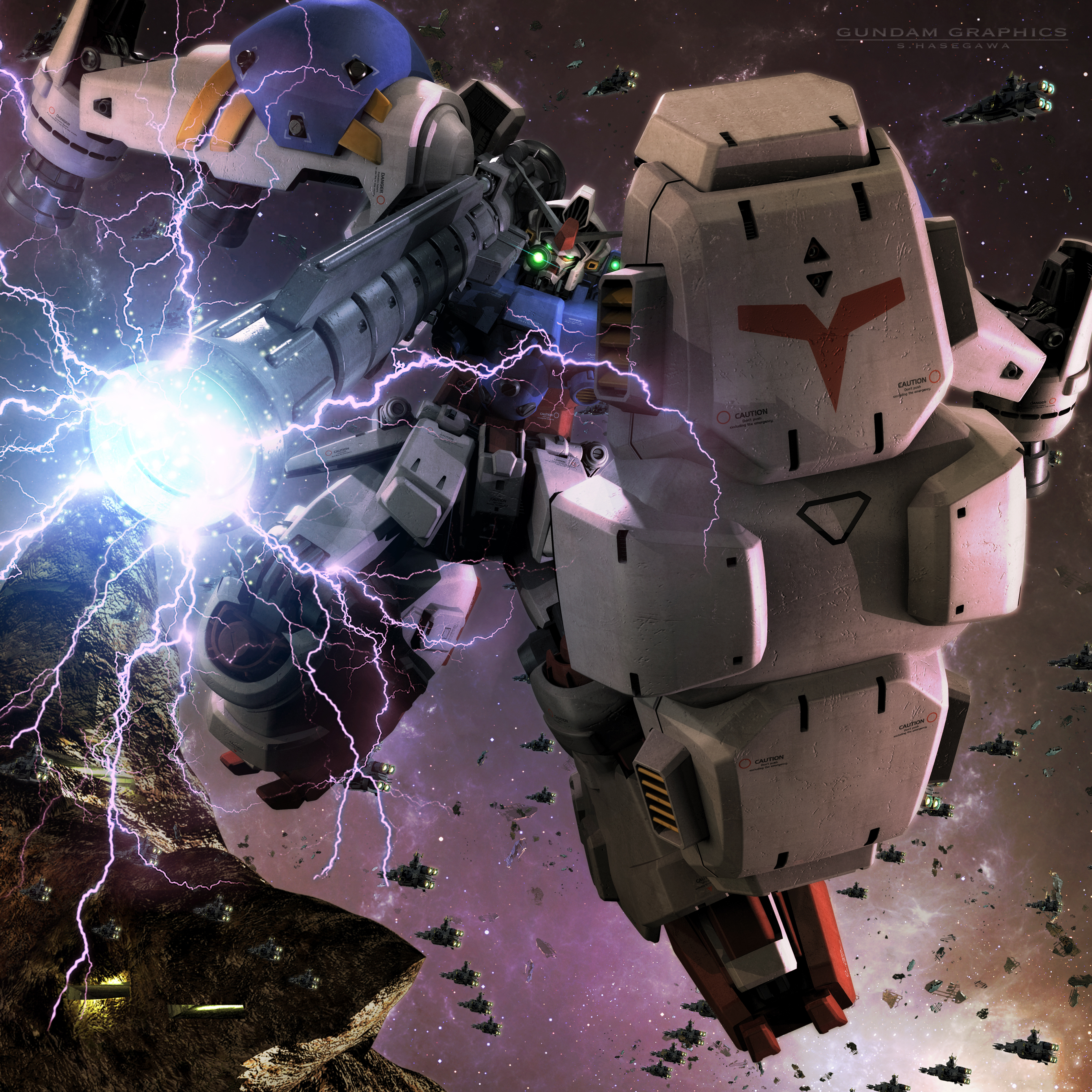 Anime Mech Gundam Super Robot Wars GP02 Gundam Physalis Mobile Suit Gundam 0083 Stardust Memory Fan  2778x2778