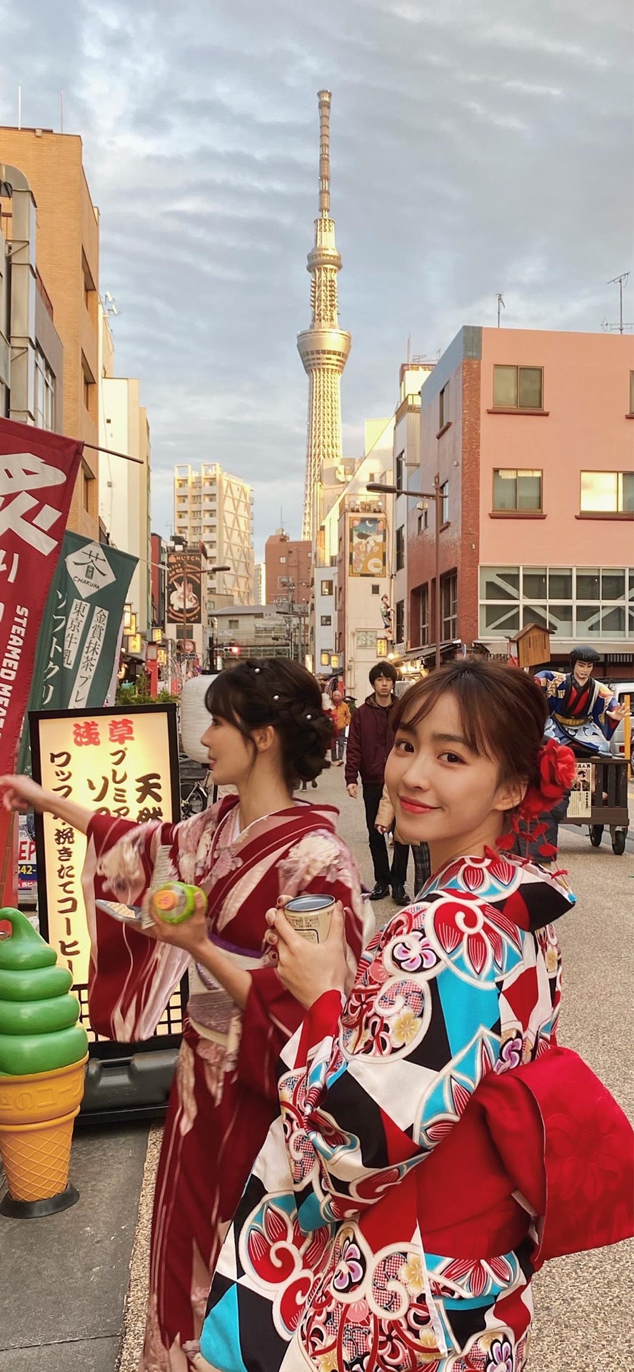 Japanese Kimono Street Portrait Brunette Women Asian 888x1920