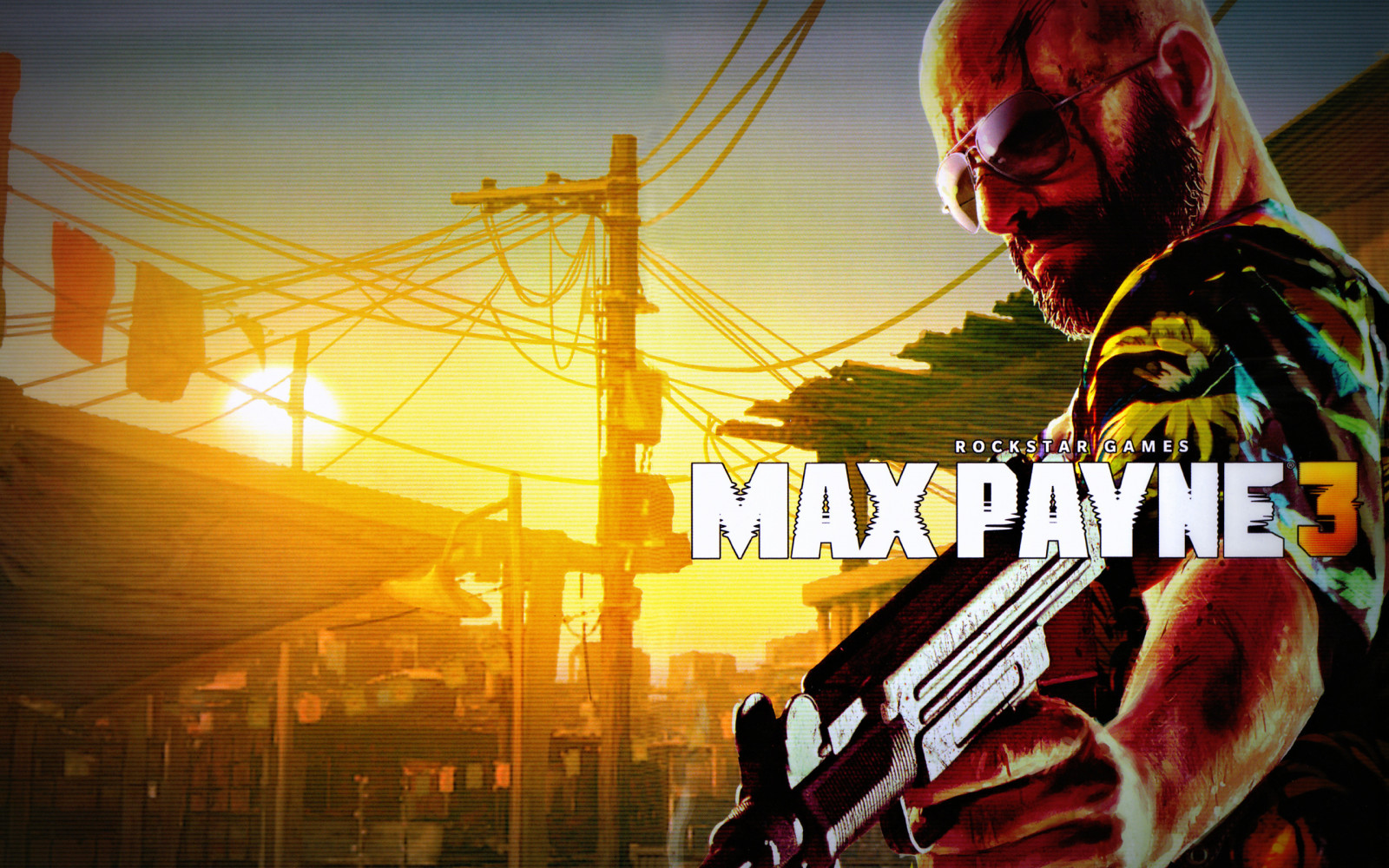 Max Payne Max Payne 3 Weapon Sunglasses Video Game Art Video Game Characters 1600x1000