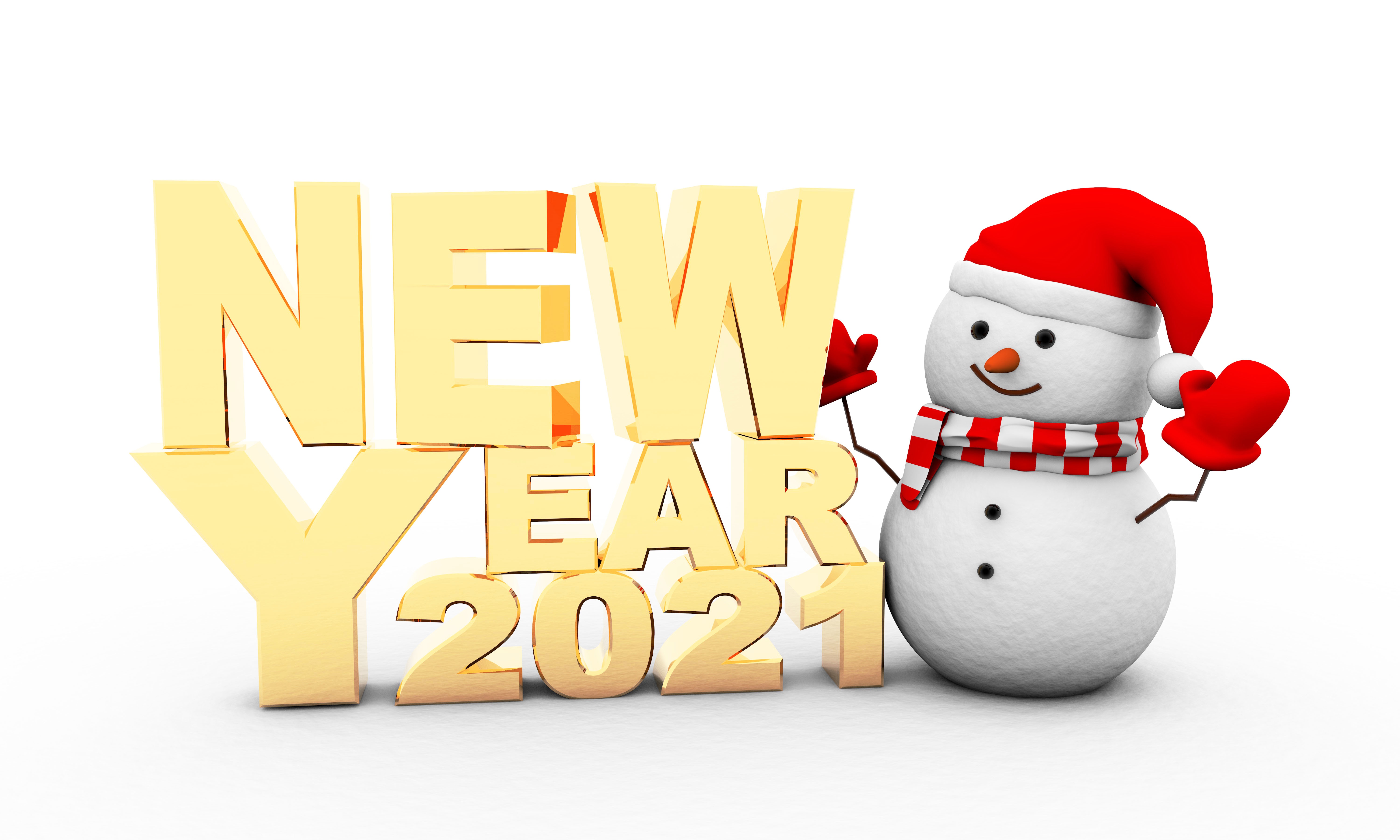 New Year Snowman 6000x3600