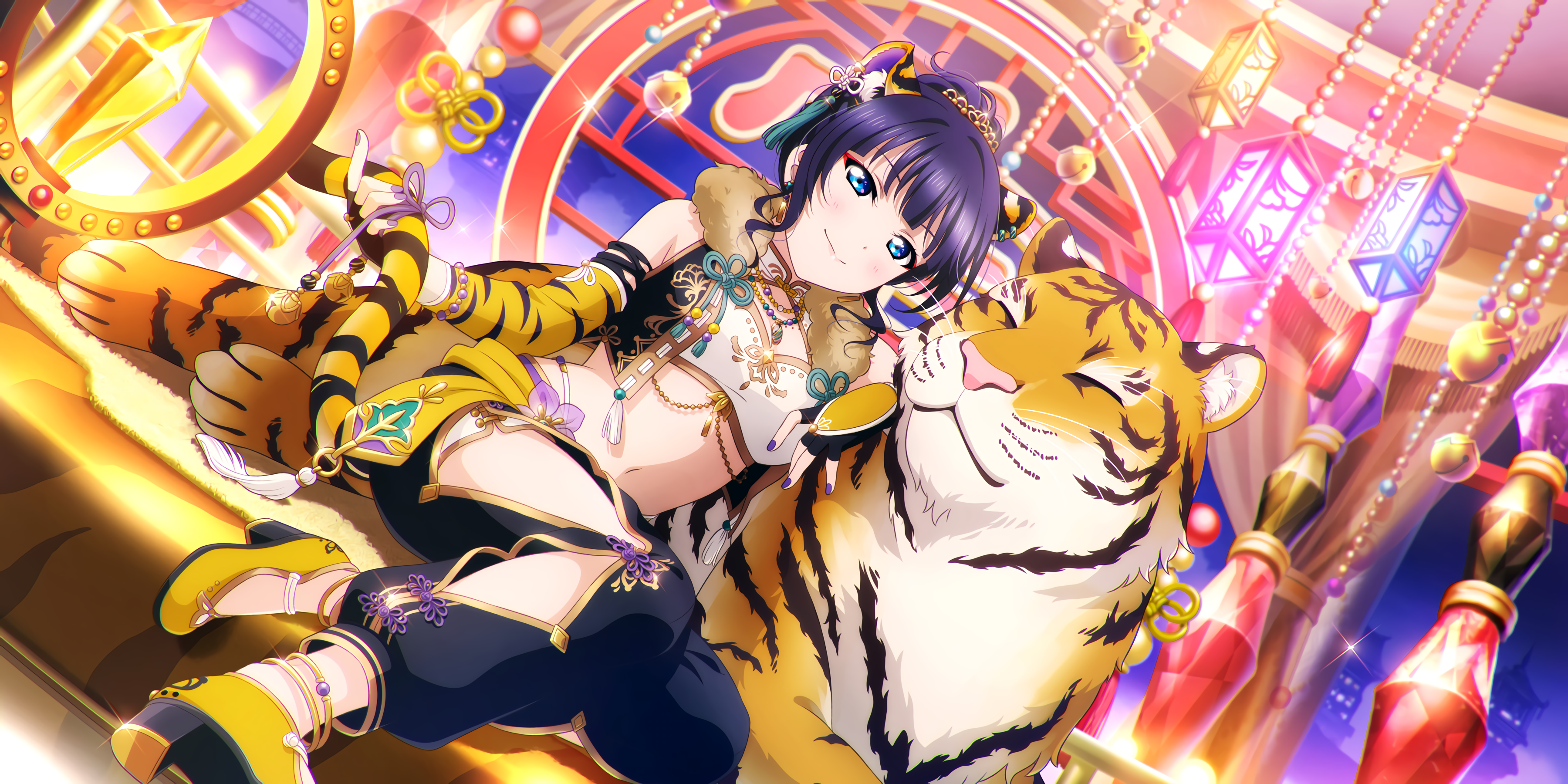 Love Live Asaka Karin Anime Girls Tiger 3600x1800
