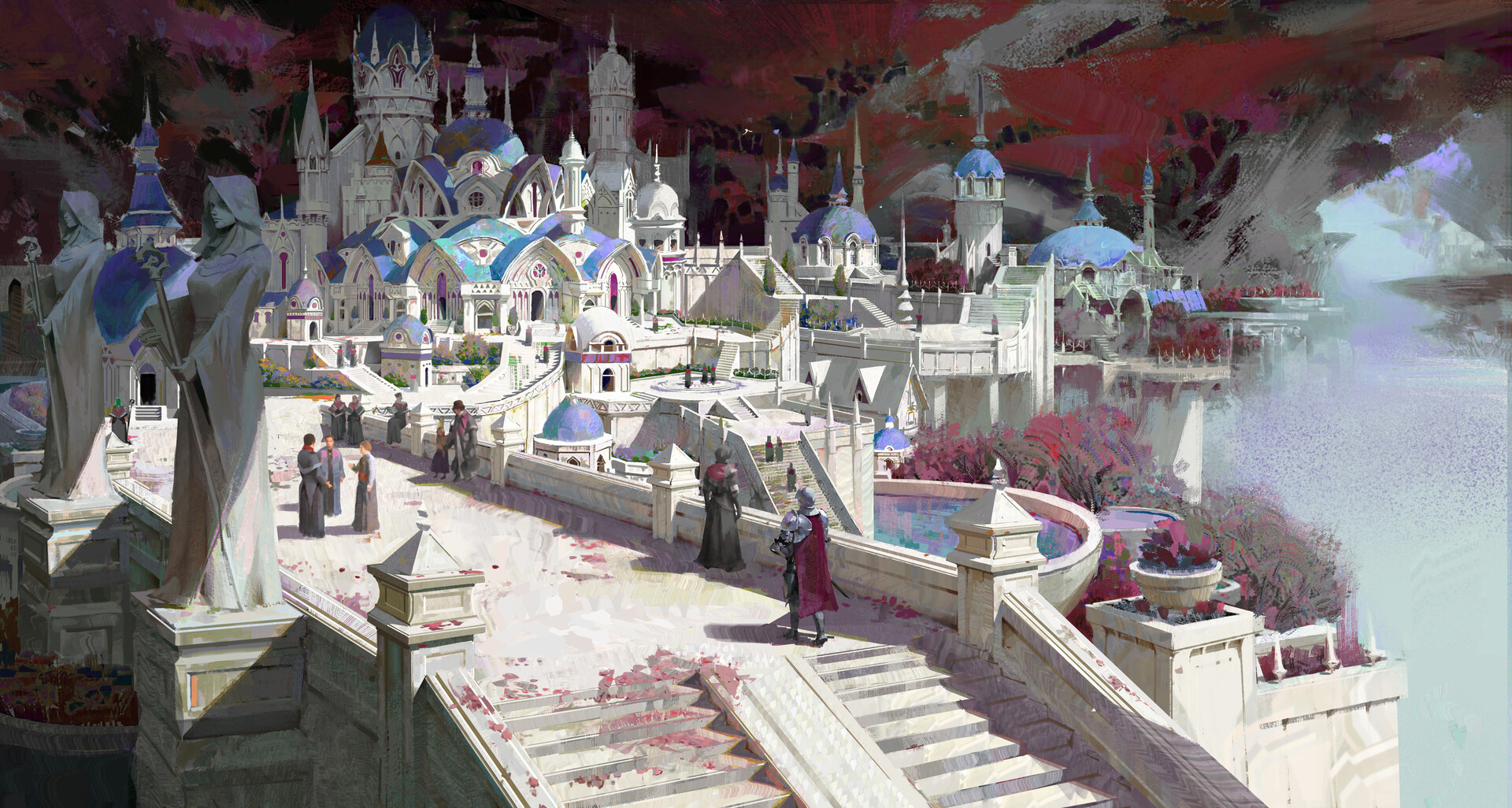 Ya Lun Digital Art Fantasy Art Fantasy City 1920x1026