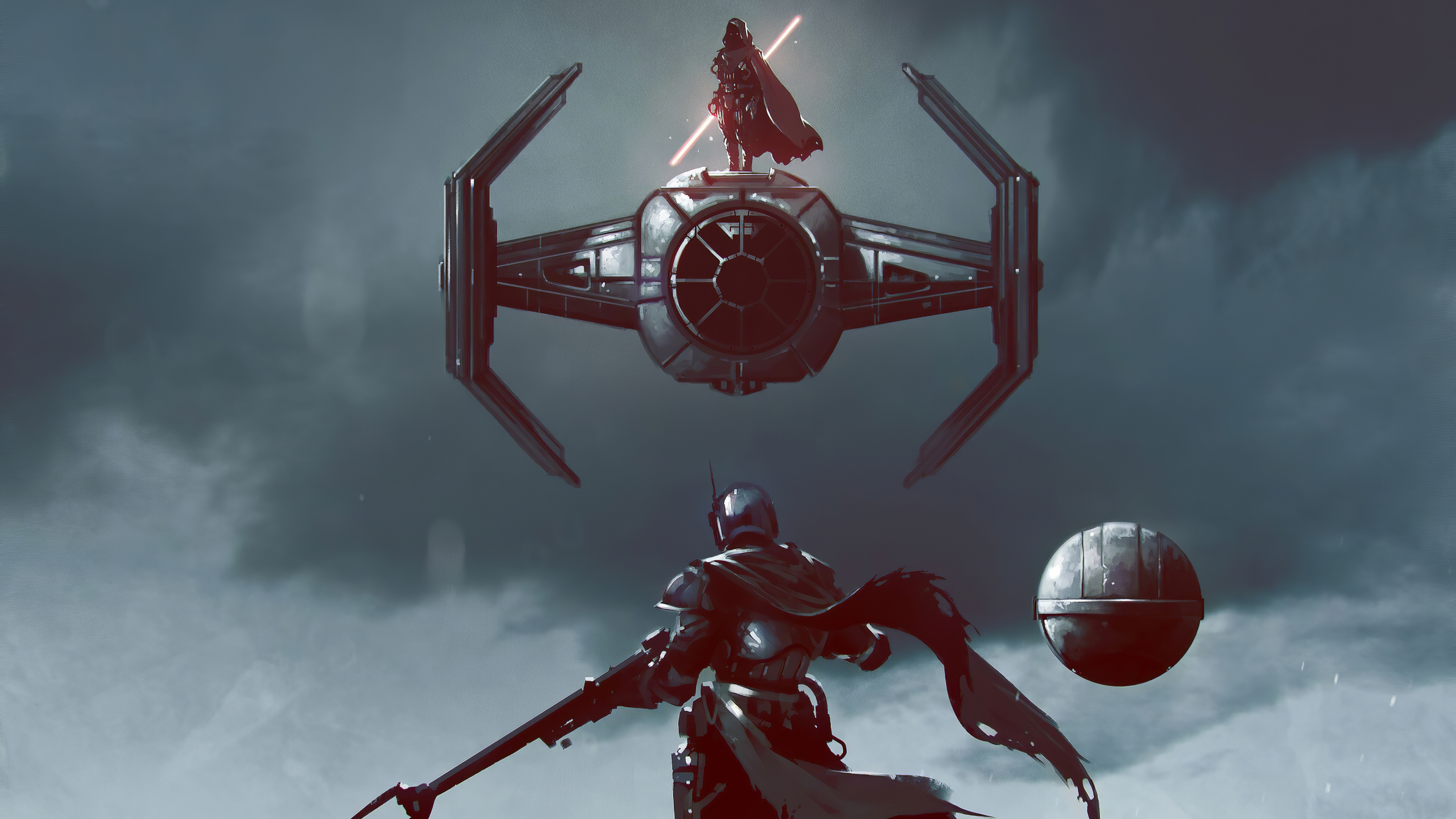 The Mandalorian Character Tie Fighter Star Wars Sith Star Wars 3840x2160
