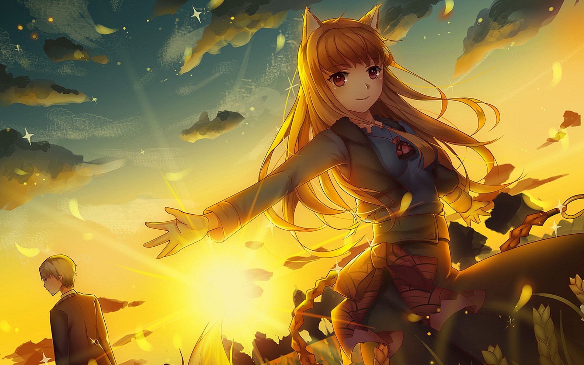 Lobo Spice And Wolf Holo Spice And Wolf Lawrence Kraft 1920x1200