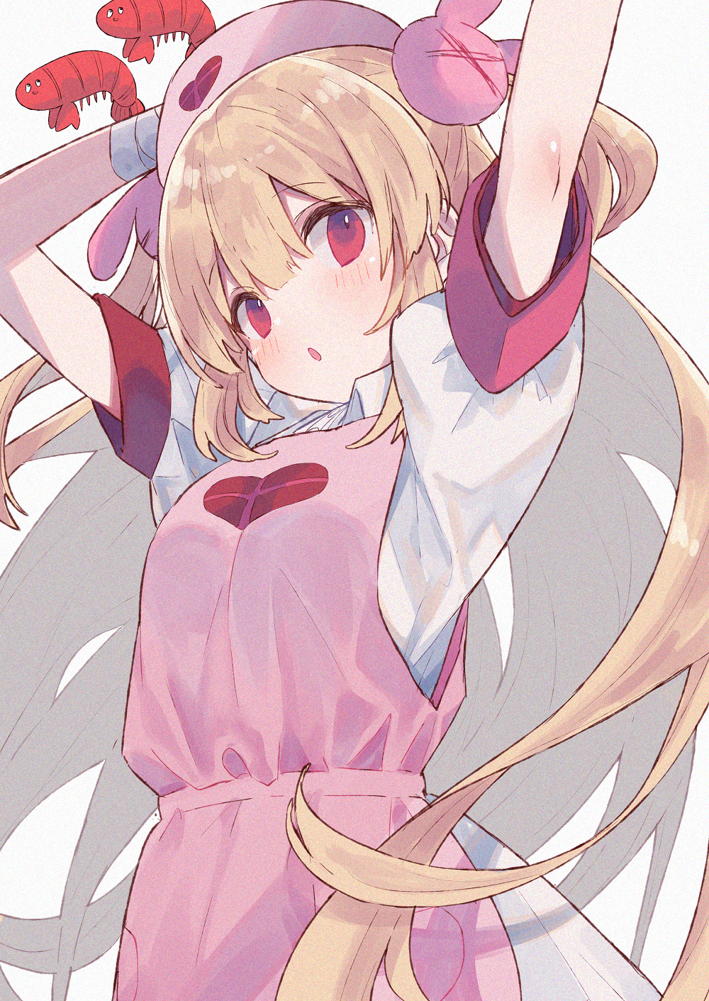 Anime Anime Girls Mimelond Artwork Natori Sana Nurse Outfit Blonde Long Hair Red Eyes Virtual Youtub 1000x1411