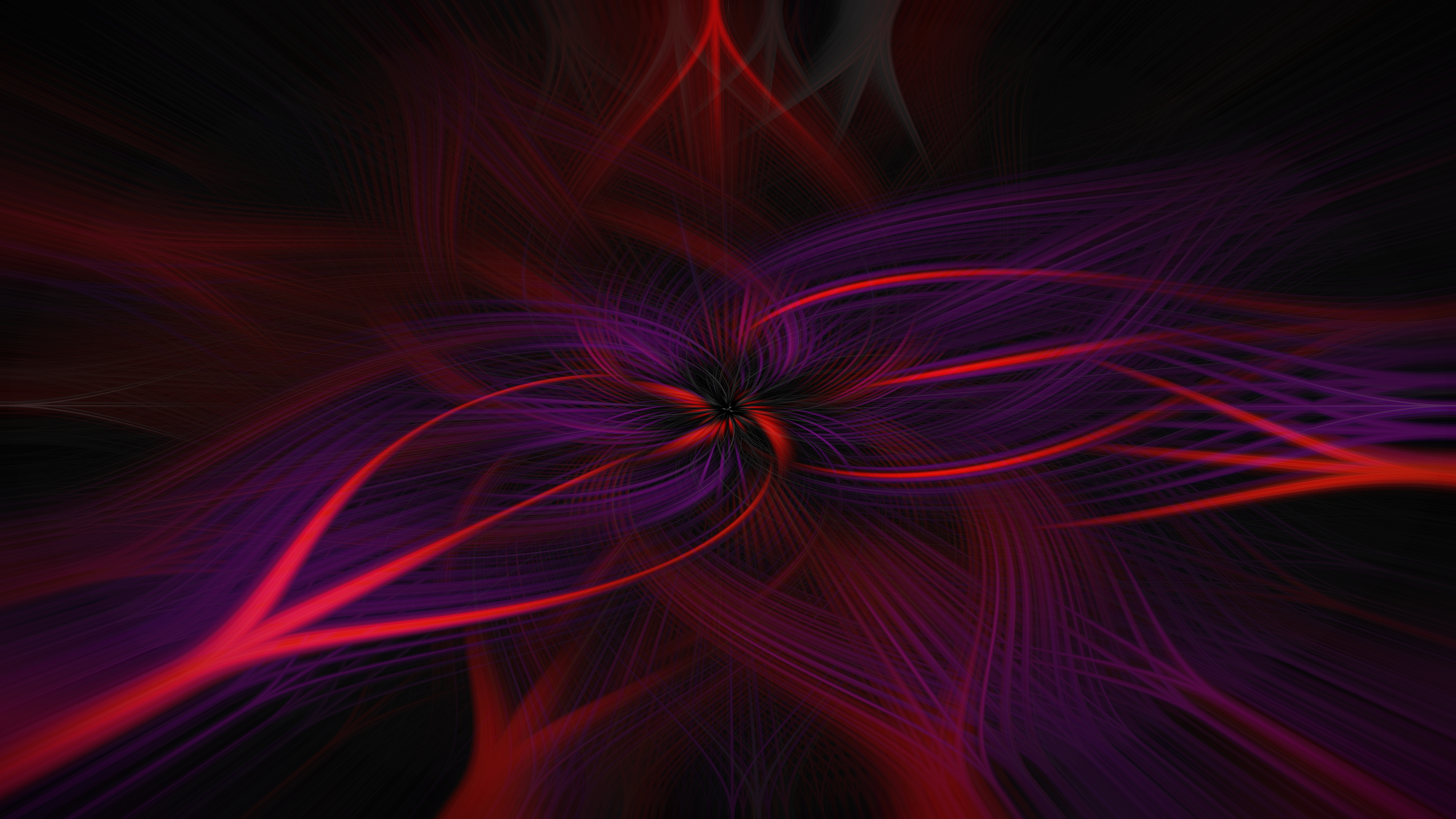 Abstract Swirls Neon 7680x4320