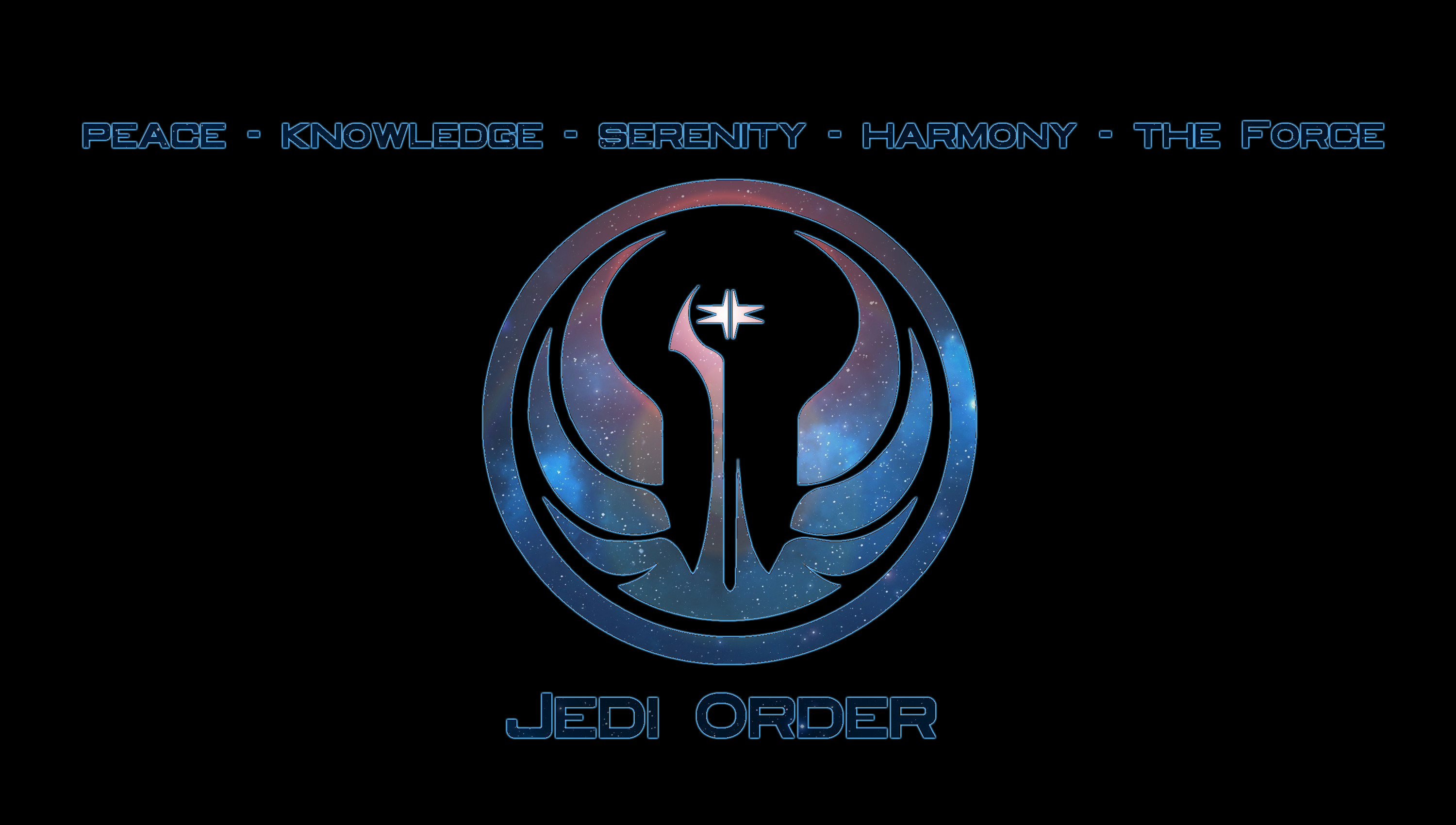 Star Wars Jedi Typography Quote Logo 3000x1700