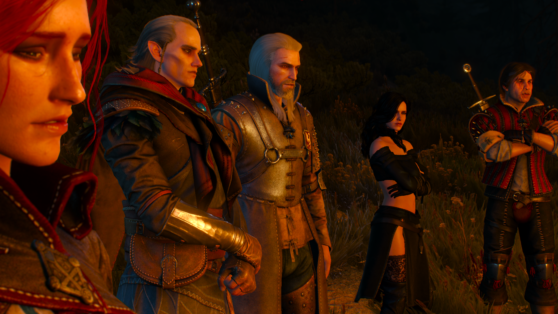 The Witcher 3 Wild Hunt Geralt Of Rivia Avallach Yennefer Of Vengerberg Eskel Video Game Characters  1920x1080