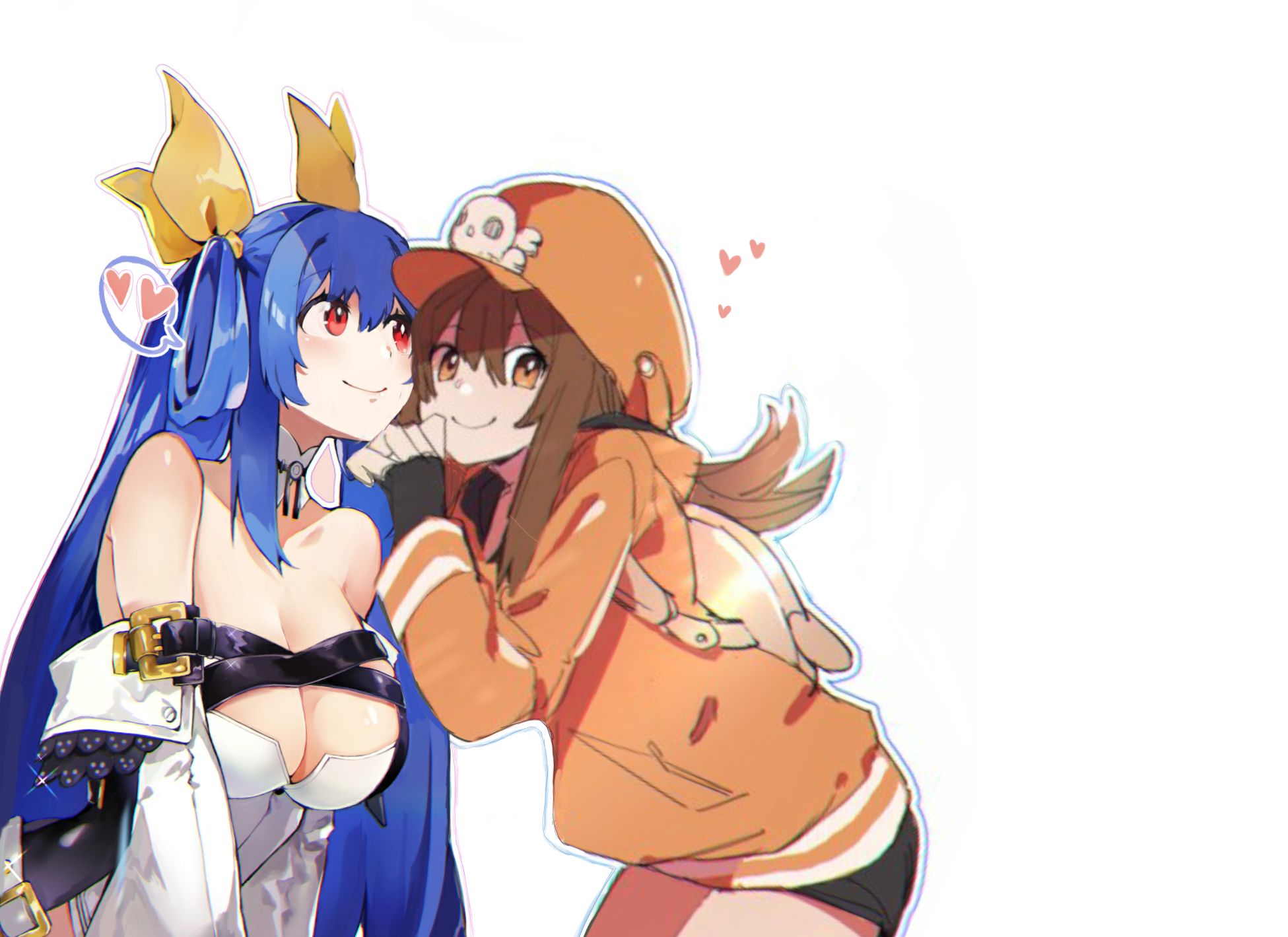 May Guilty Gear Dizzy Guilty Gear Guilty Gear Strive Guilty Gear Xrd Couple Blue Hair Anime Girls An 1951x1419