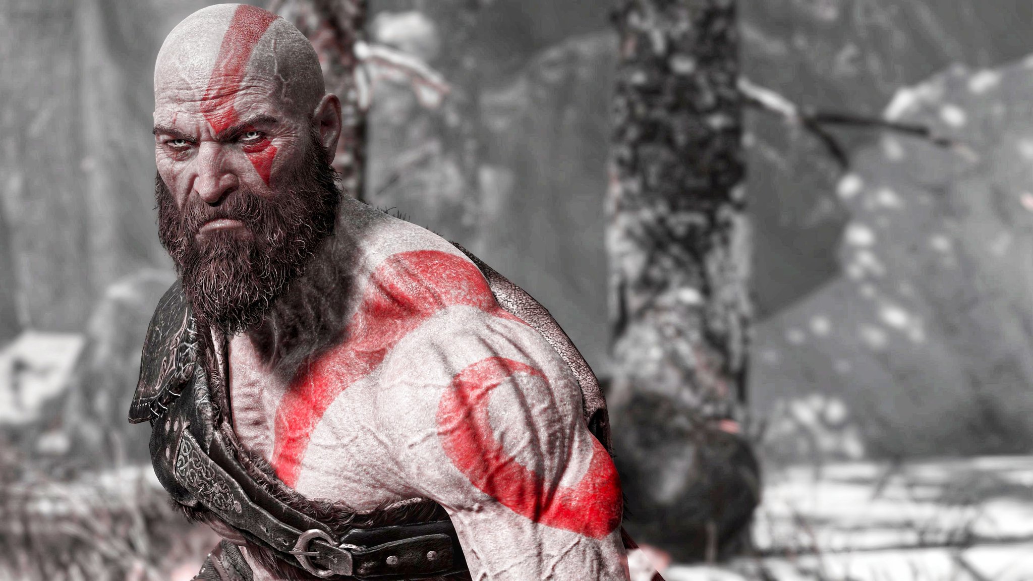 PlayStation Video Games God Of War 2018 Kratos Playstation 4 Pro PlayStation 4 Santa Monica Studio 2048x1152