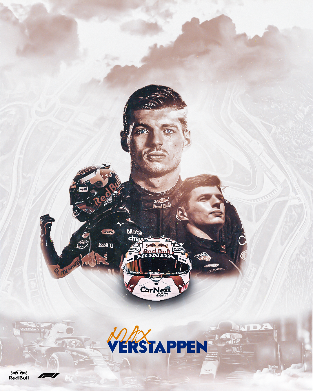 Formula 1 Max Verstappen Graphic Design Red Bull 1080x1350