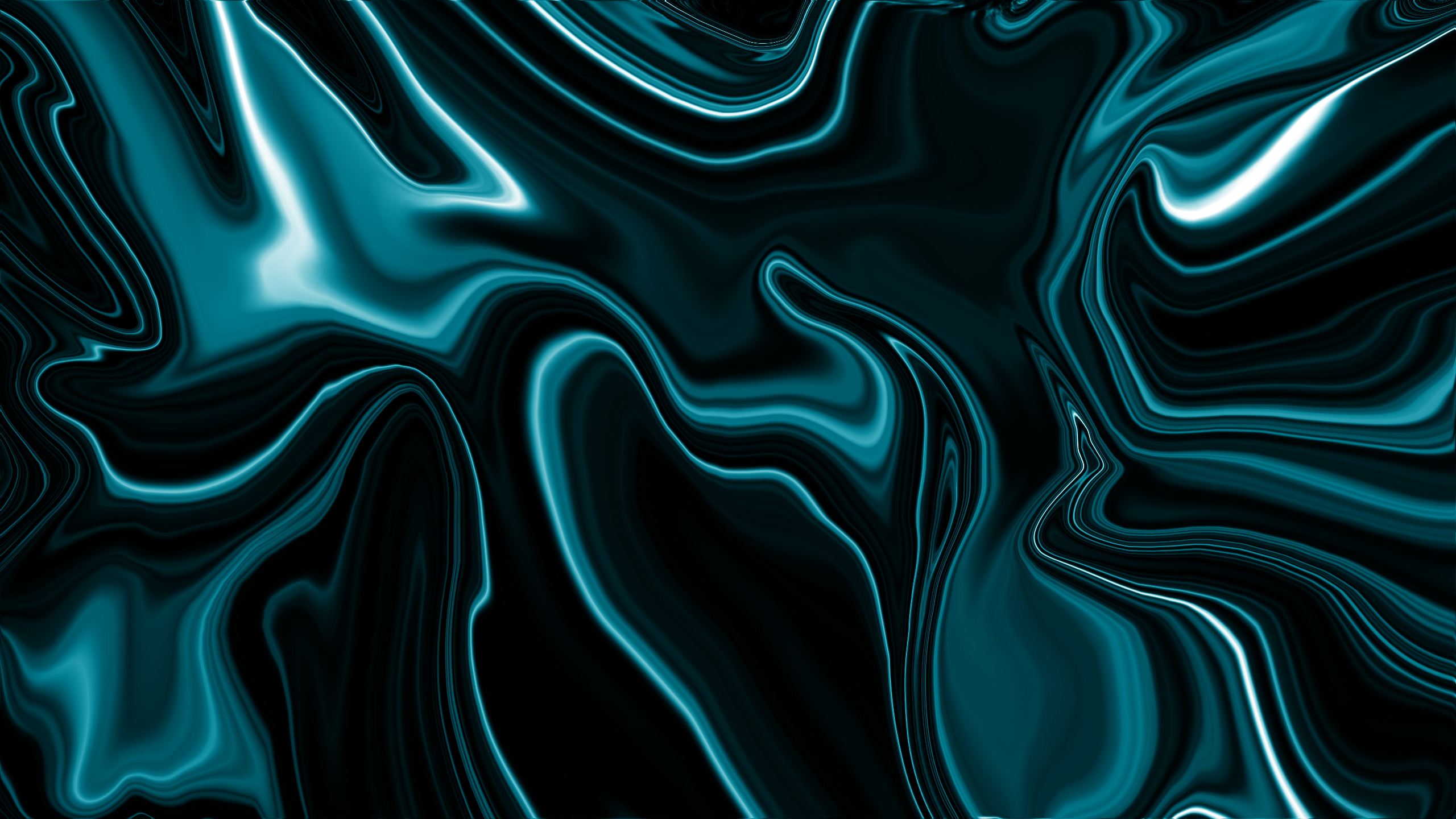 Abstract Fluid Digital Art Colorful Line Art Simple Background 2560x1440
