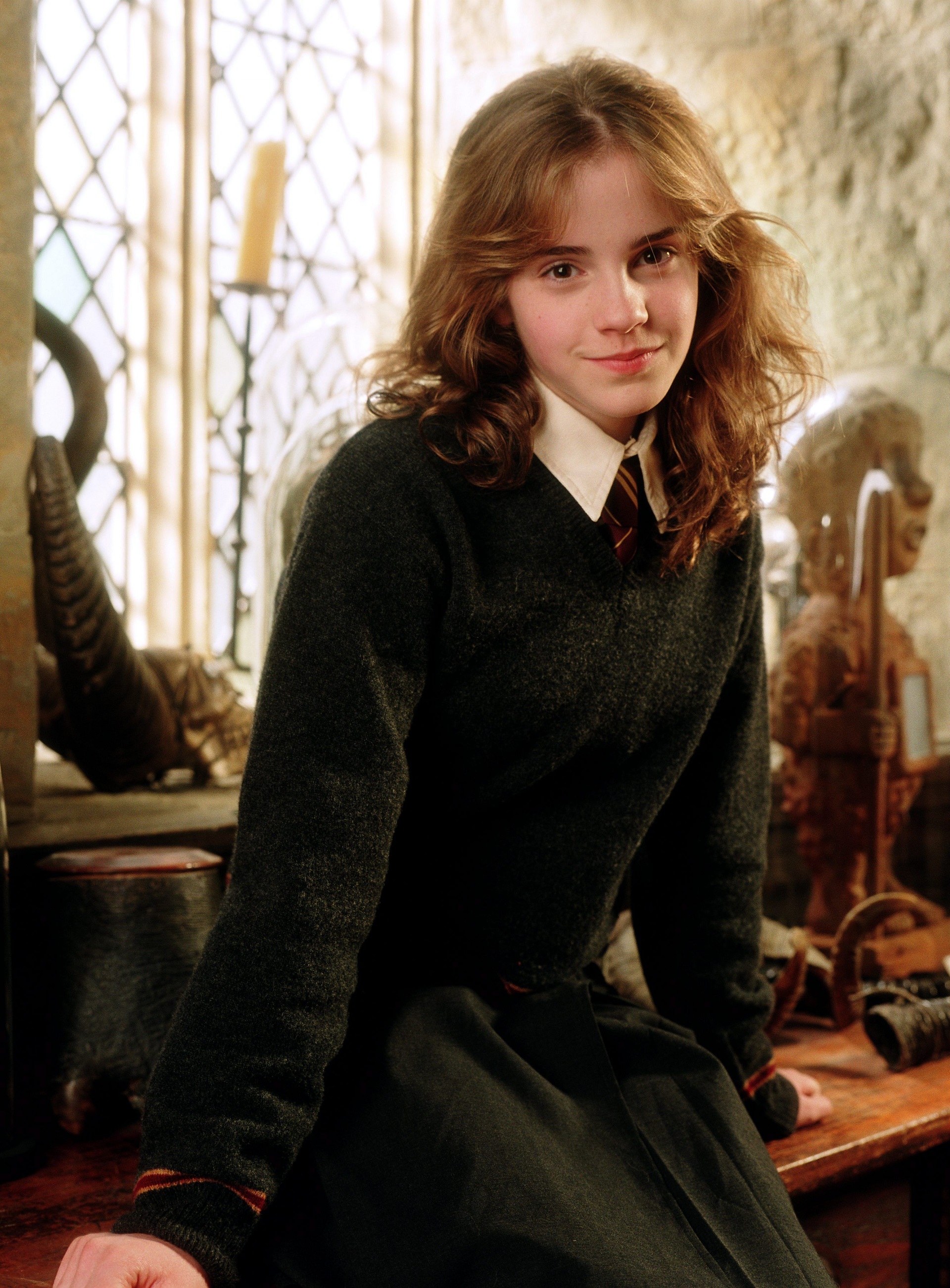 Emma Watson Hermione Granger Harry Potter Women Babe Uniform