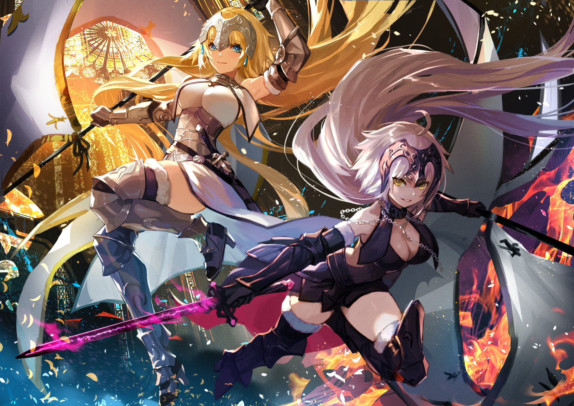 HD desktop wallpaper: Anime, Blood, Sword, Woman Warrior, Fate/grand Order,  Jeanne D'arc Alter, Avenger (Fate/grand Order), Fate Series download free  picture #466619