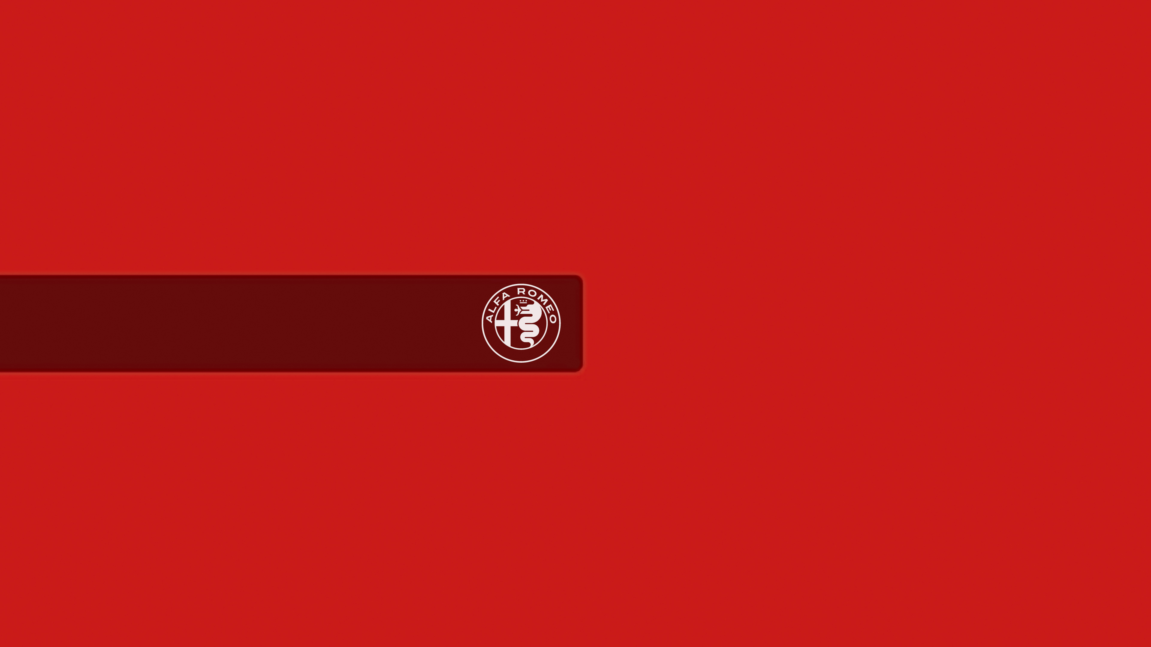 Alfa Romeo Logo Red Simple Background 3840x2160